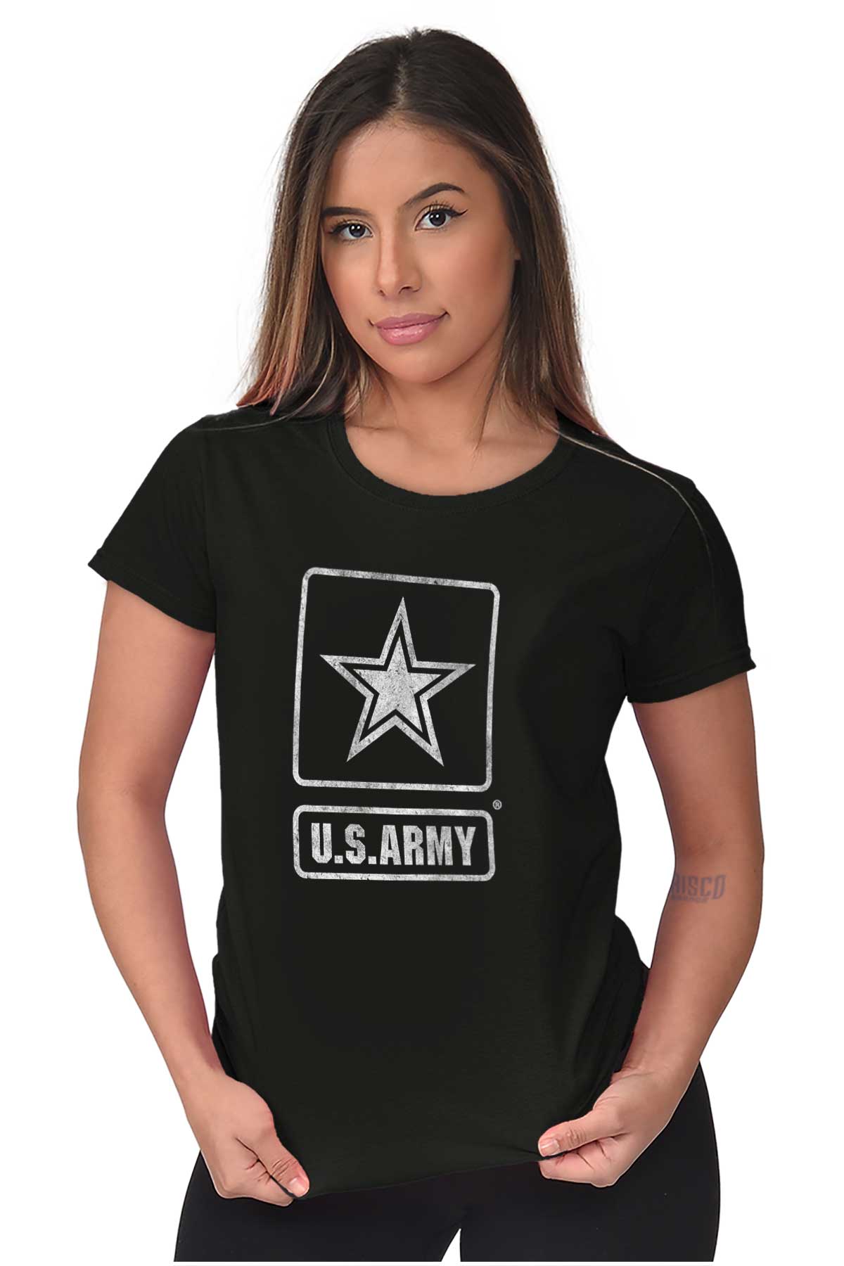Classic Army Ladies T Shirt-Direct To Garment Print-Brisco Apparel