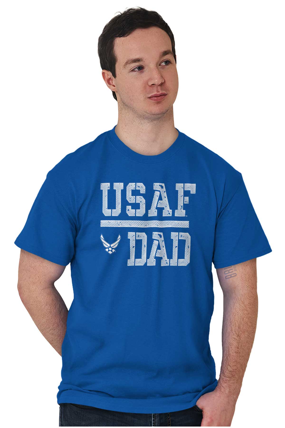 USAF Dad T Shirt-Direct To Garment Print-Brisco Apparel