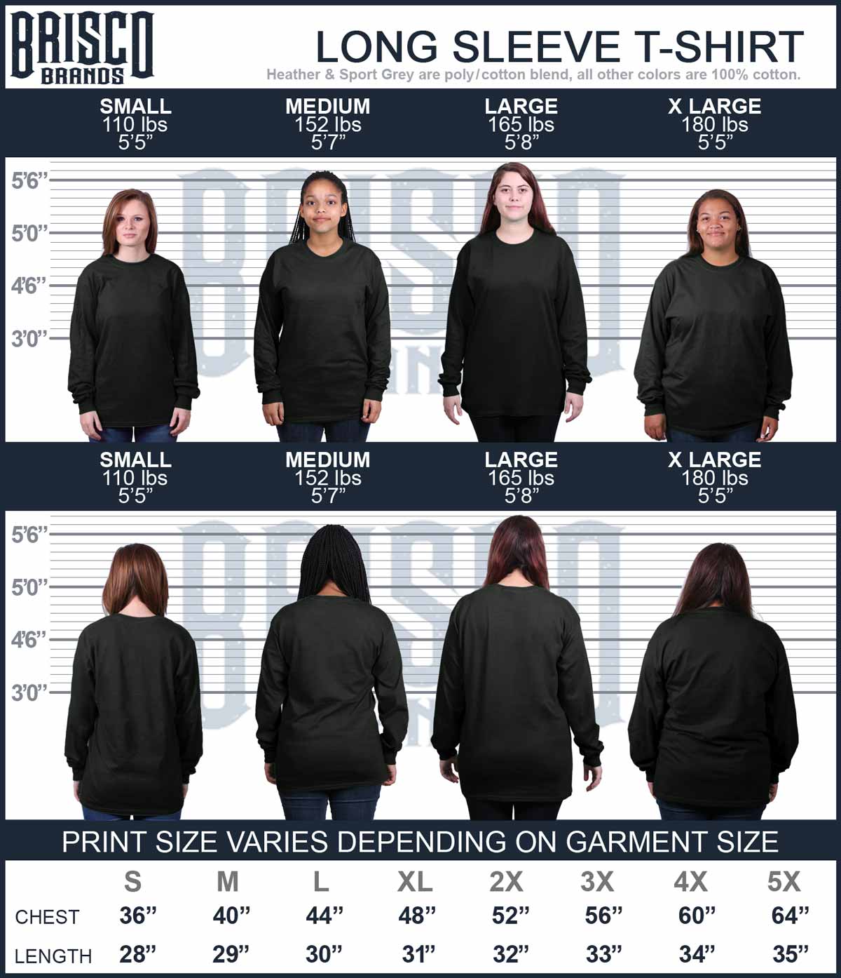 Fierce & Fabulous Long Sleeve T Shirt-Direct To Garment Print-Brisco Apparel