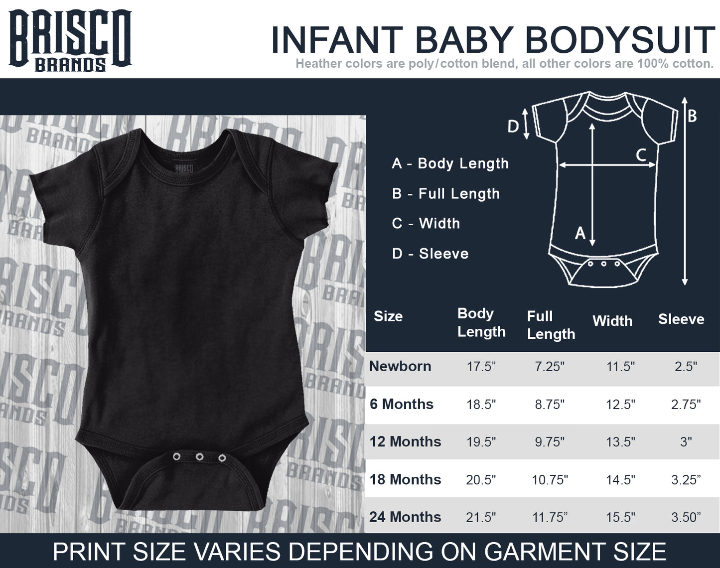 Fly Fight Win USAF Romper Bodysuit-Direct To Garment Print-Brisco Apparel