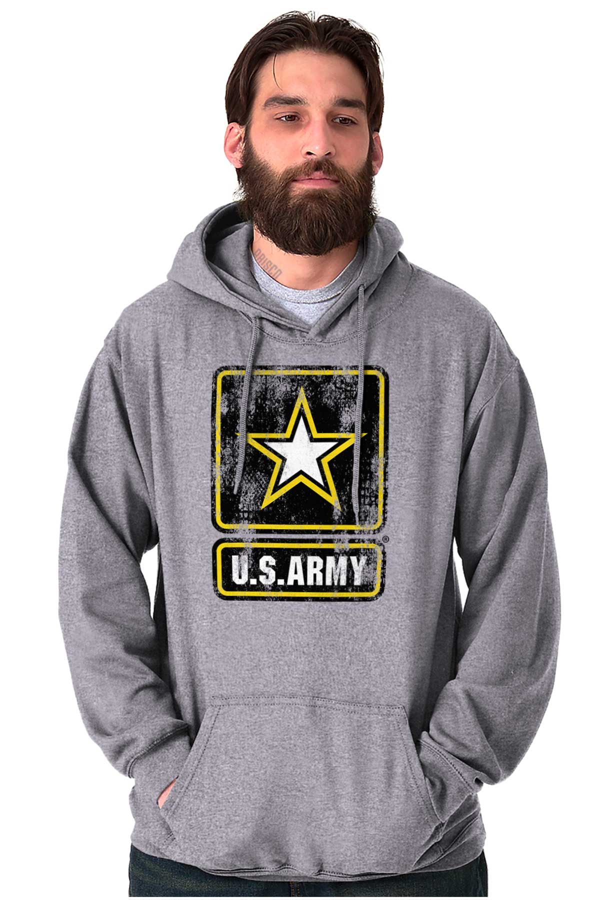 US Army Star Hoodie-Direct To Garment Print-Brisco Apparel