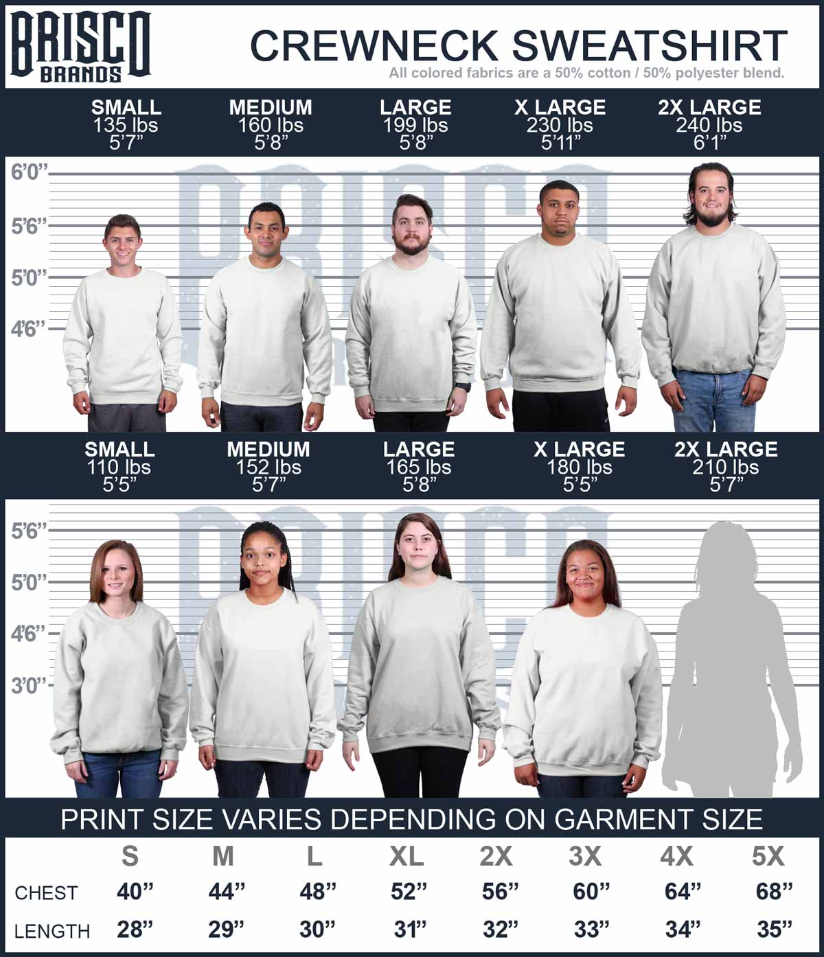 Junior Mints Crewneck Sweatshirt-Direct To Garment Print-Brisco Apparel