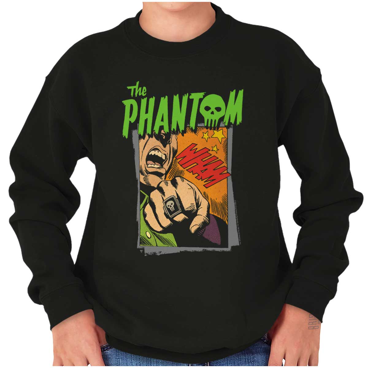 the Phantom Skull Vintage Superhero Hoodie Sweatshirt Women Men Brisco  Brands 2X 