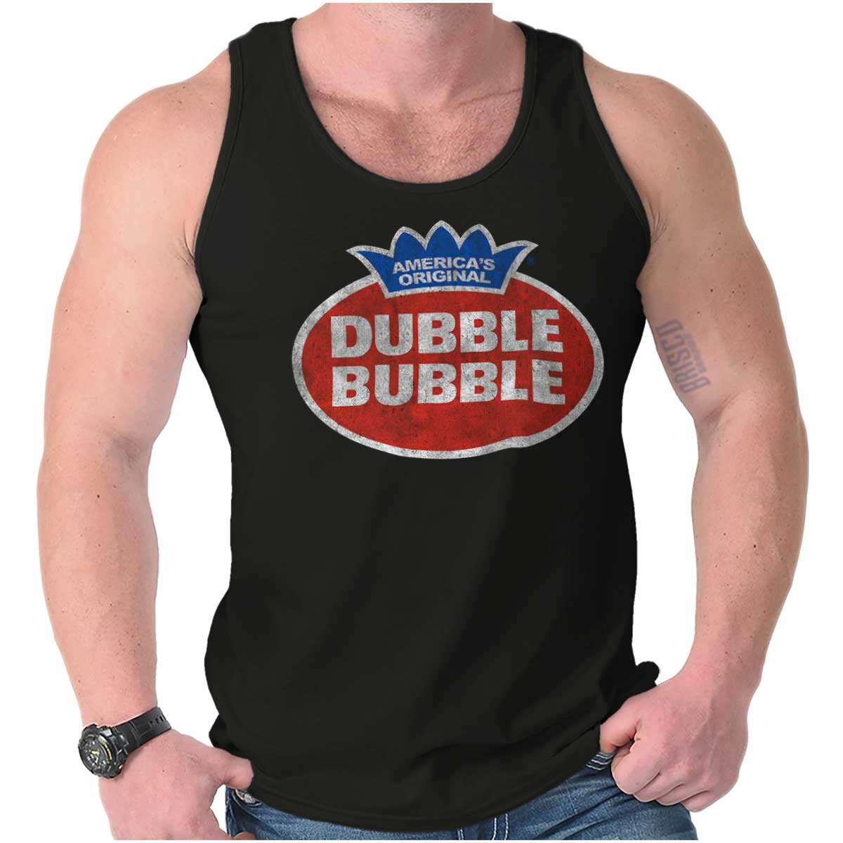Vintage Bubble Tank Top-Direct To Garment Print-Brisco Apparel