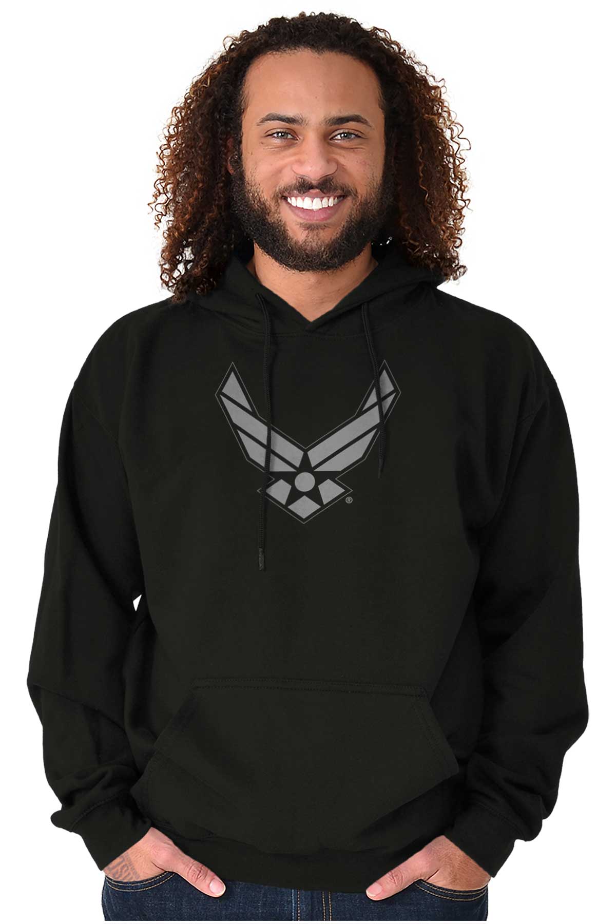 USAF Logo Hoodie-Direct To Garment Print-Brisco Apparel