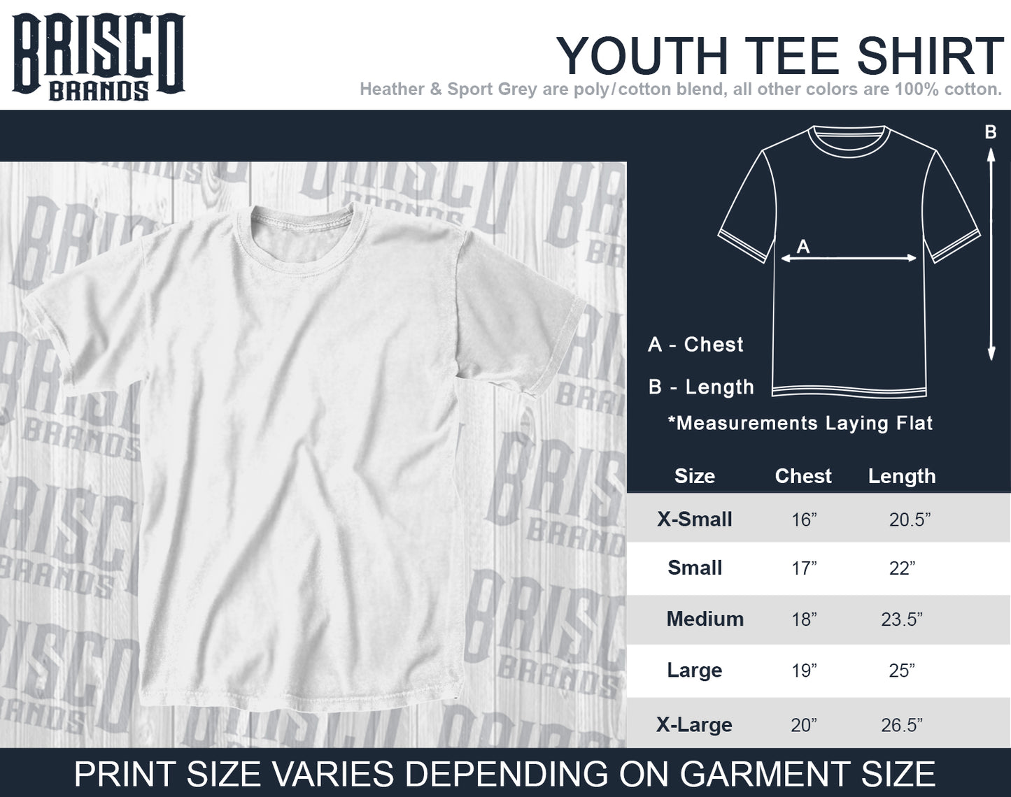 Original Dots Youth T Shirt-Direct To Garment Print-Brisco Apparel