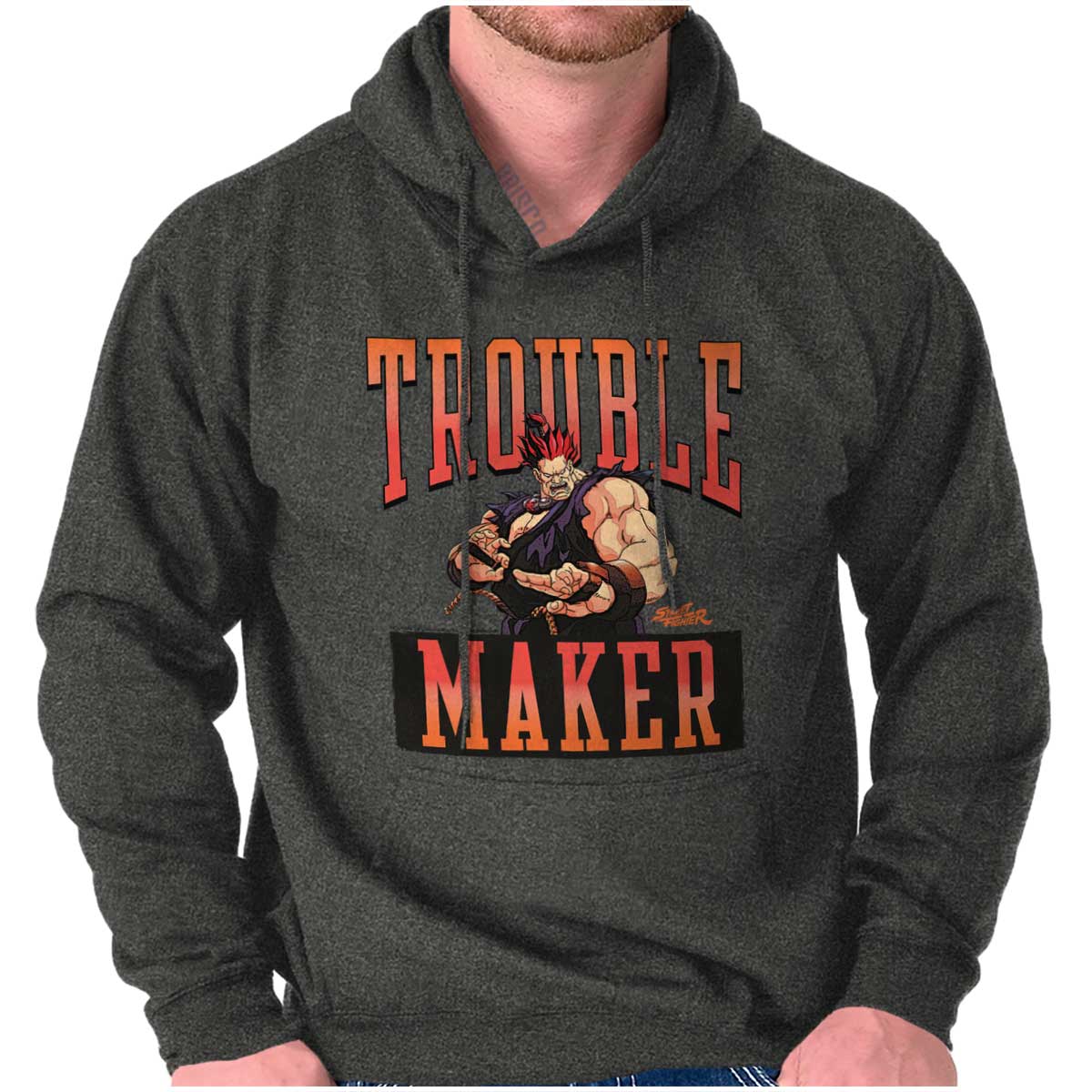 Trouble Maker Akuma Hoodie Street Fighter Brisco Brands