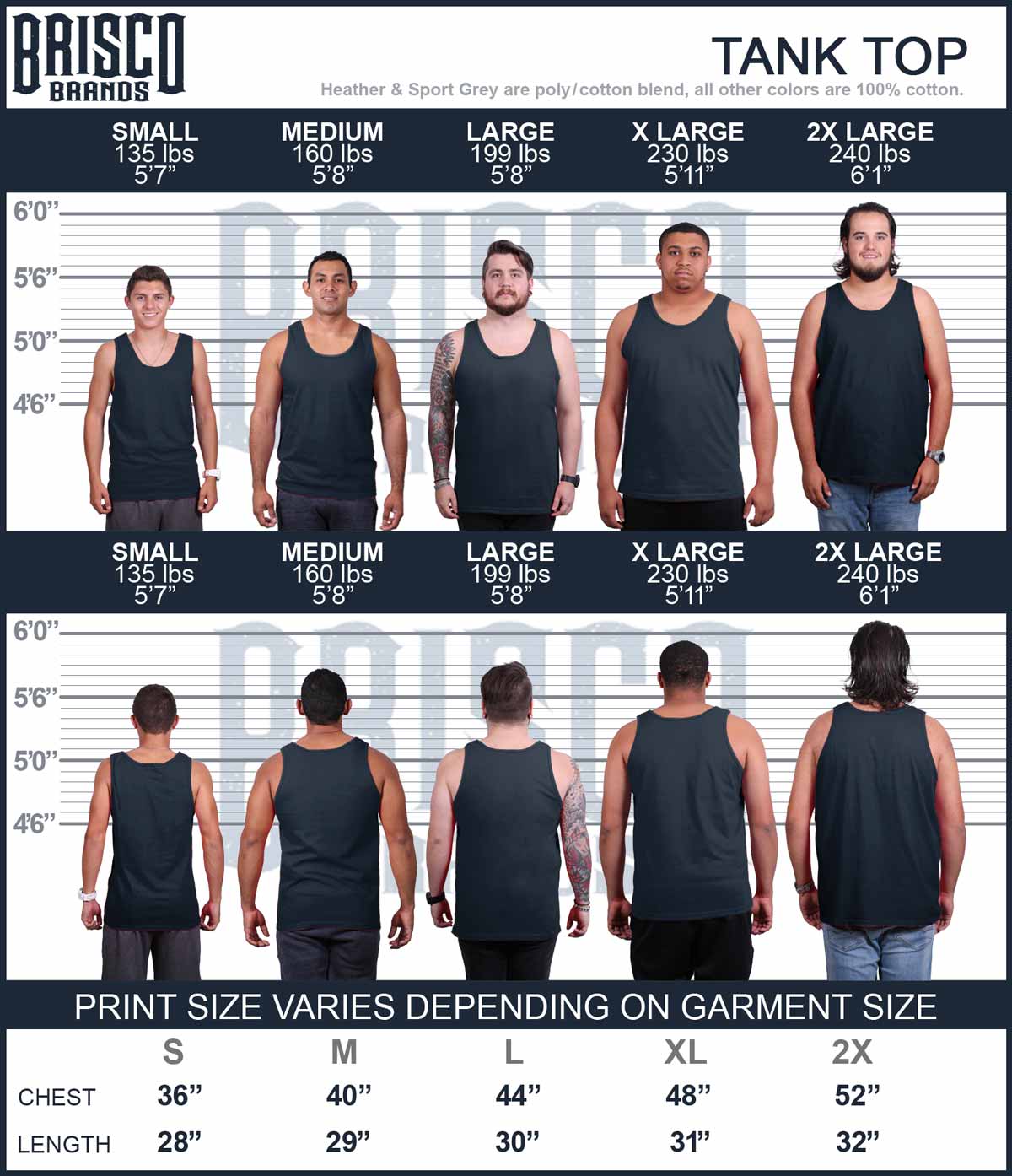 American Muscle Tank Top-Direct To Garment Print-Brisco Apparel