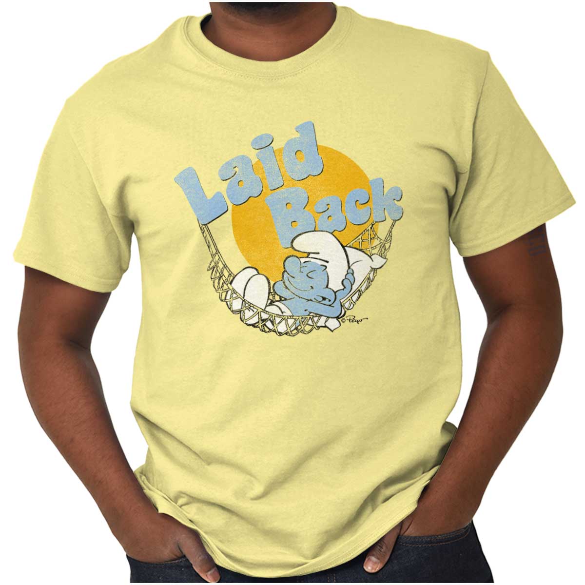 Laid Back Lazy Smurf T Shirt | The Smurfs | Brisco Brands
