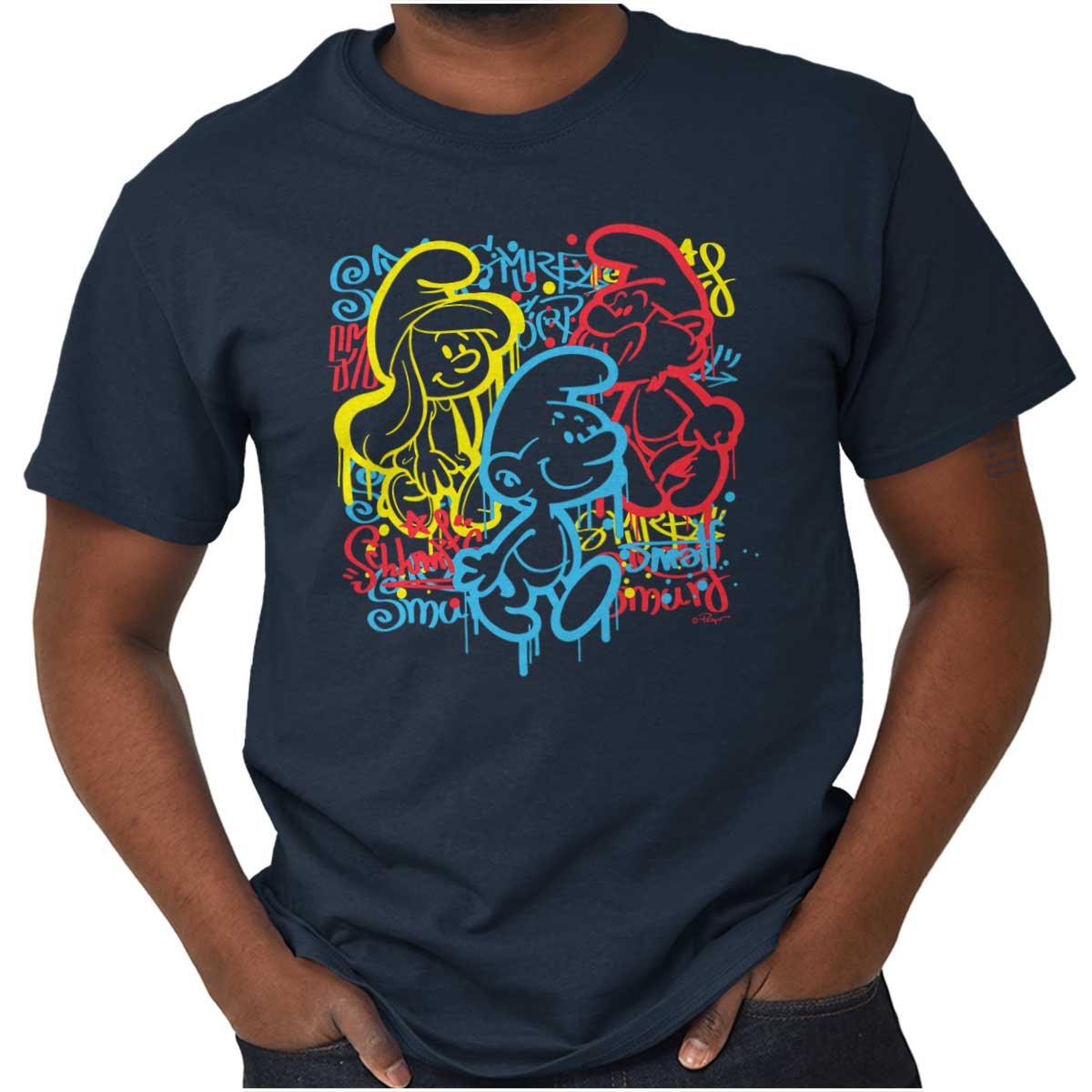 The Smurfs Maglietta da Ragazza, Navy, 10 Anni