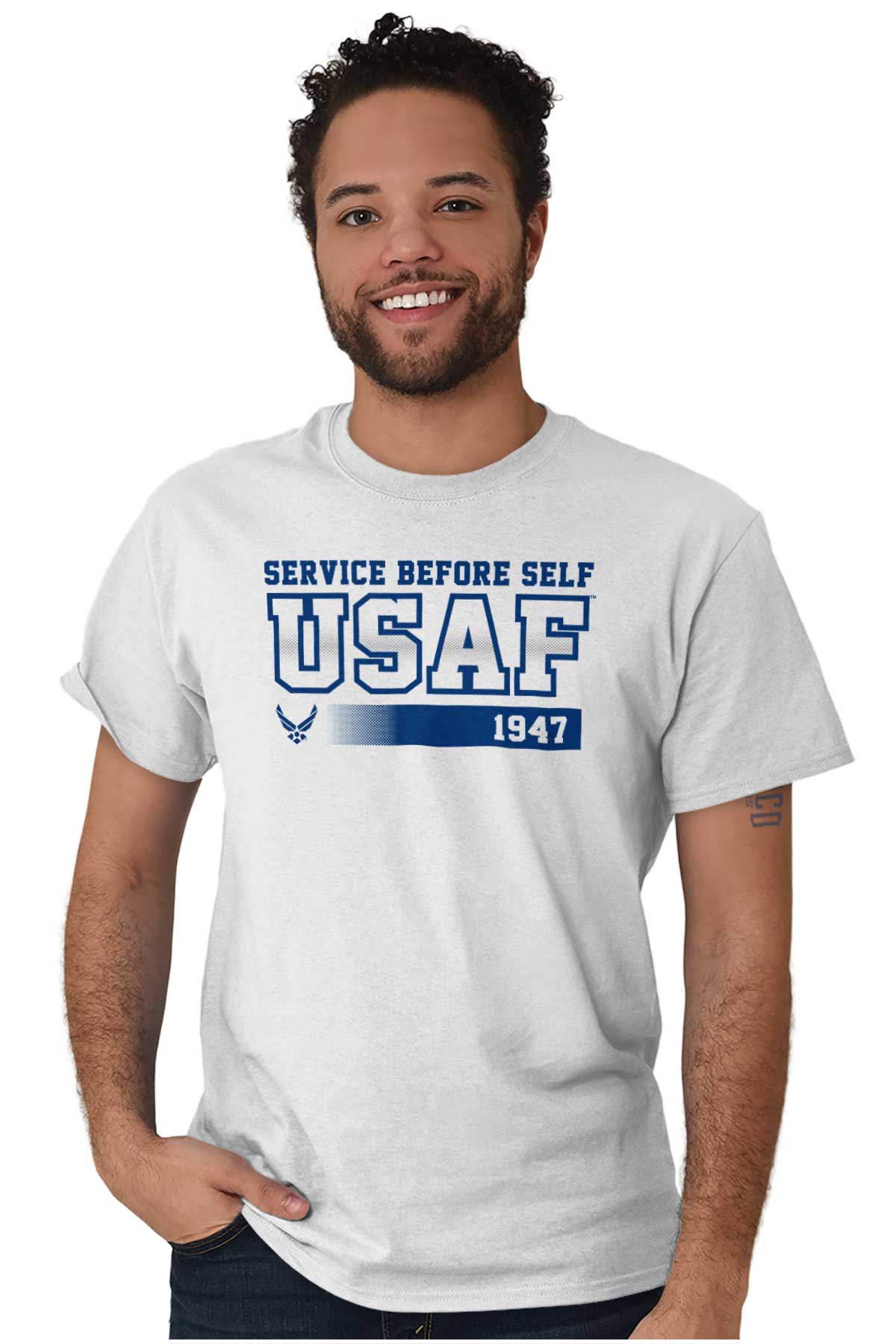 USAF Service T Shirt-Direct To Garment Print-Brisco Apparel