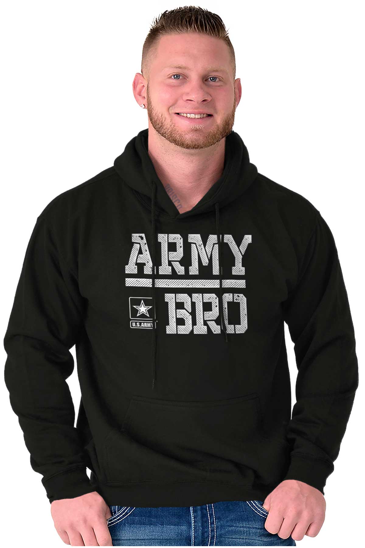 Army Bro Hoodie-Direct To Garment Print-Brisco Apparel