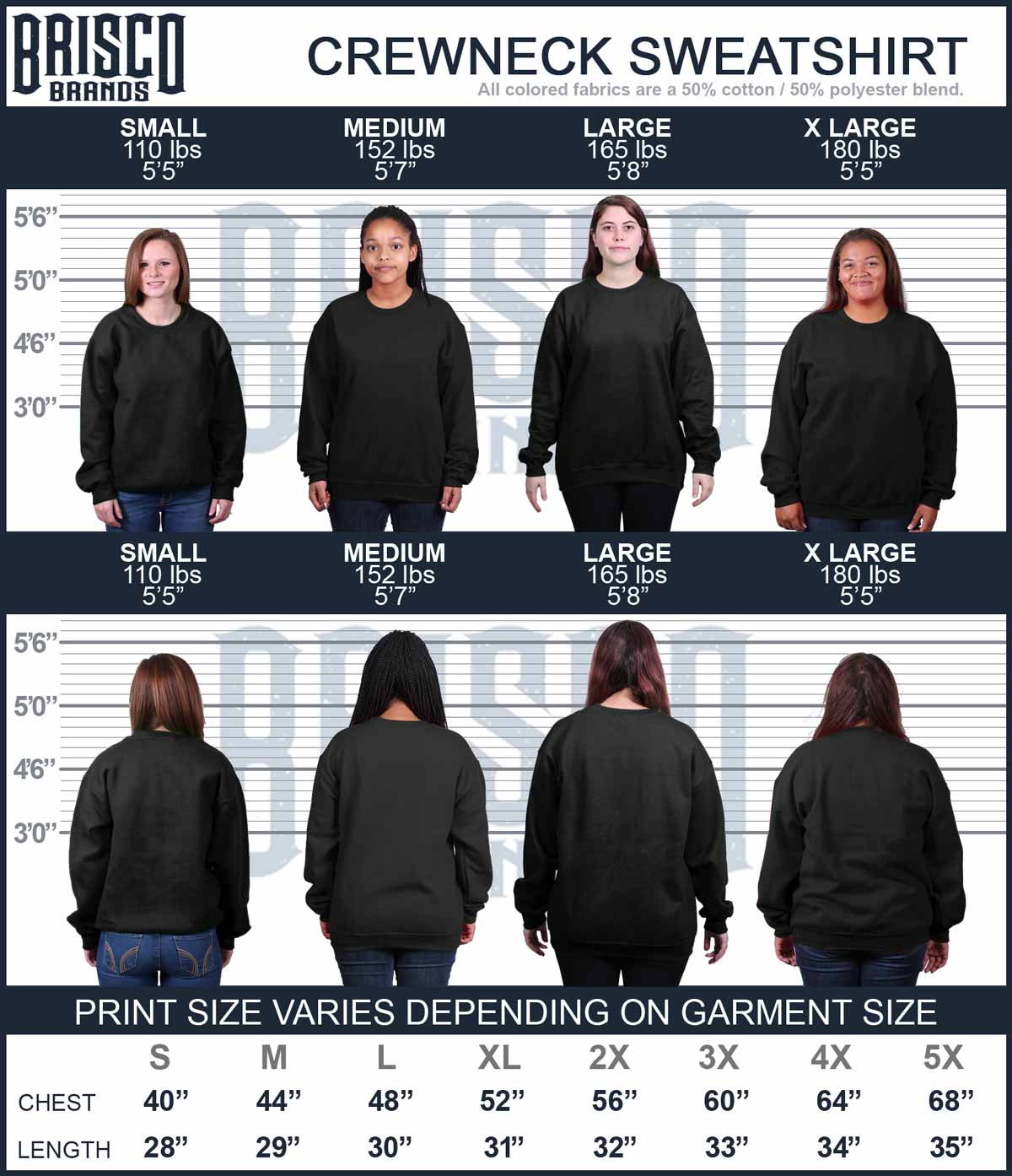 Proud Army Mother Crewneck Sweatshirt-Direct To Garment Print-Brisco Apparel