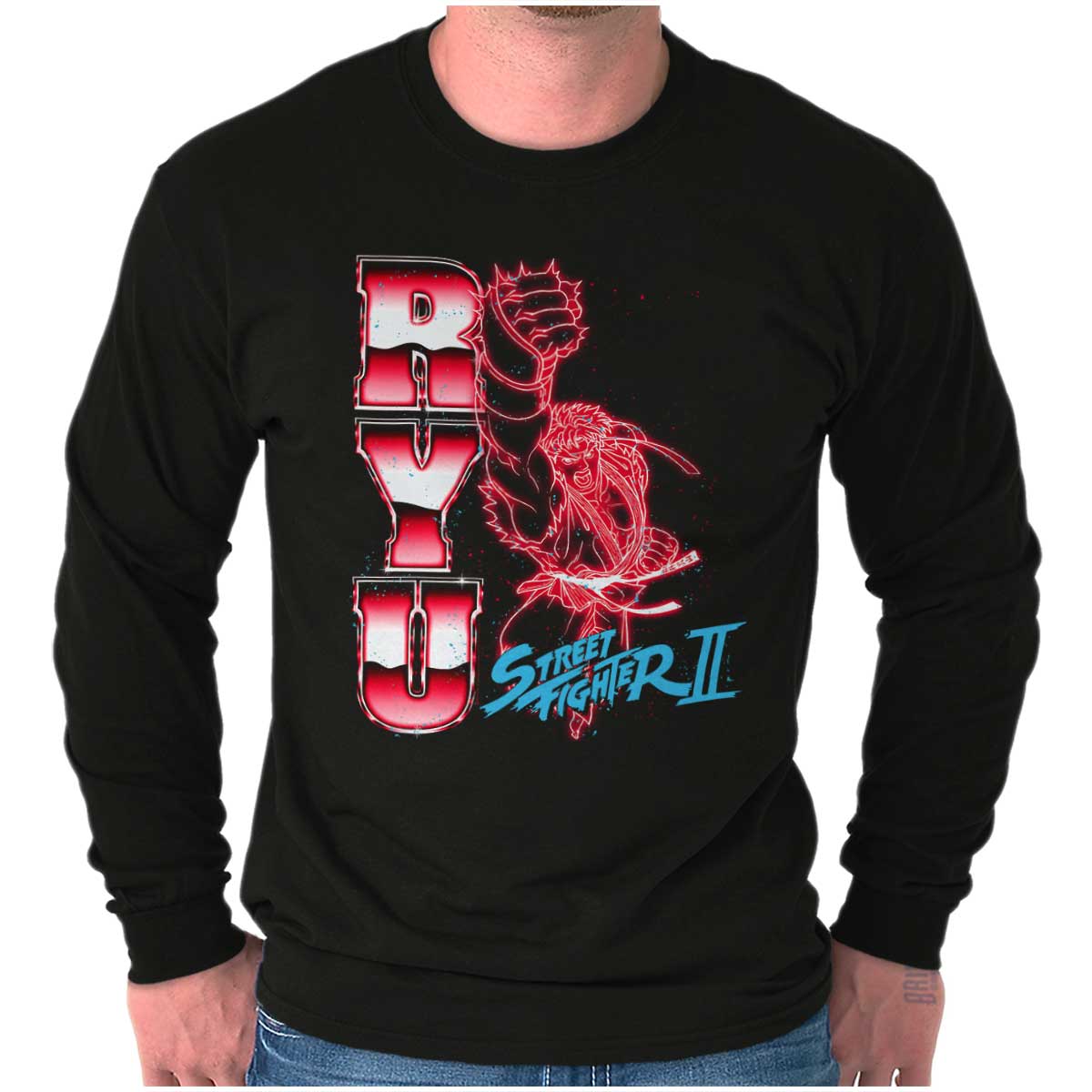 Ryu Street Fighter II Long Sleeve T Shirt | Street Fighter