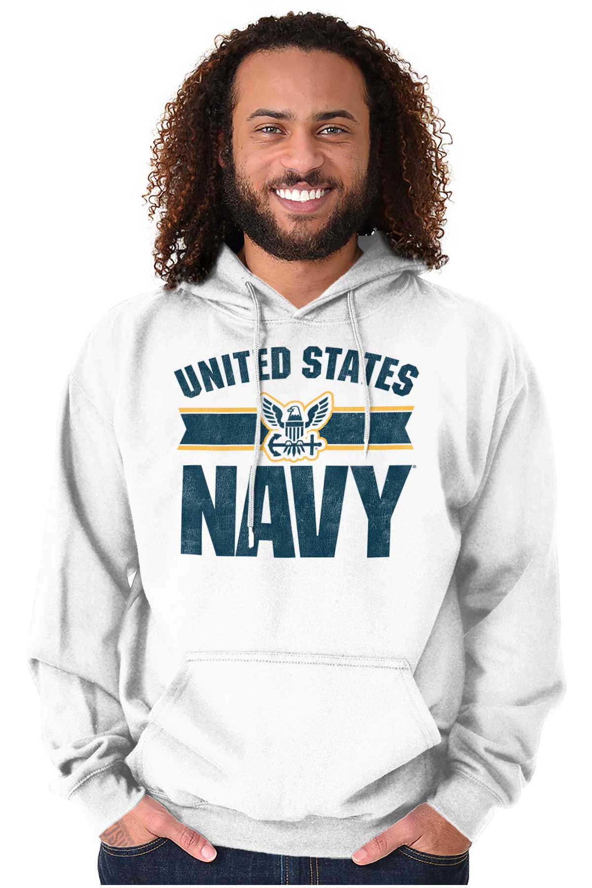US Navy Hoodie-Direct To Garment Print-Brisco Apparel