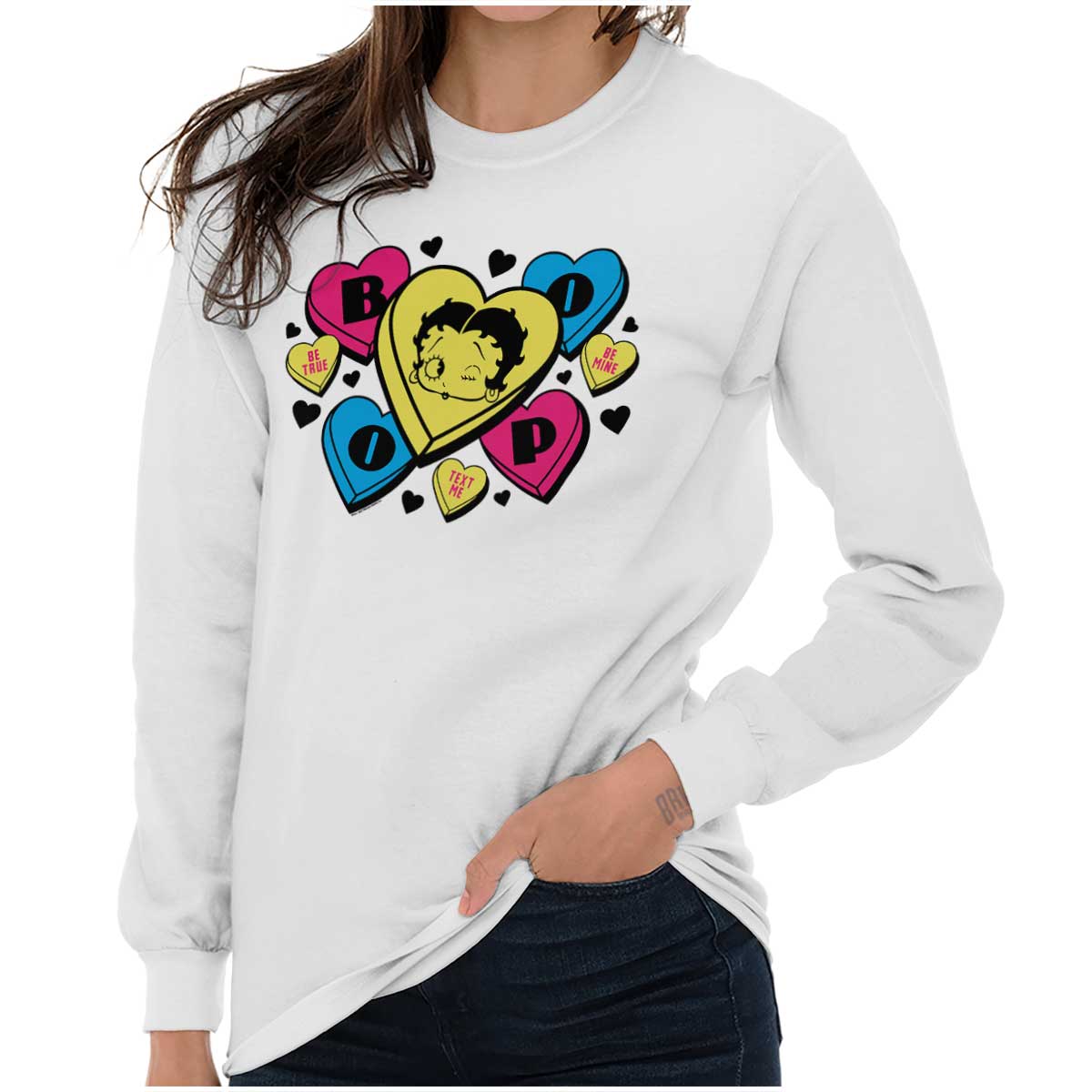 Betty Boop Tee, Betty Boop Heart T-shirt, Officially Licensed