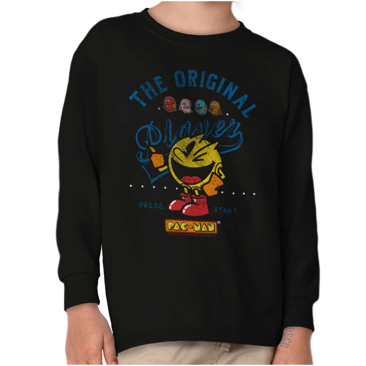 PACMAN Original Player Youth Long Sleeve T Shirt | PAC-MAN | Officially  Licensed