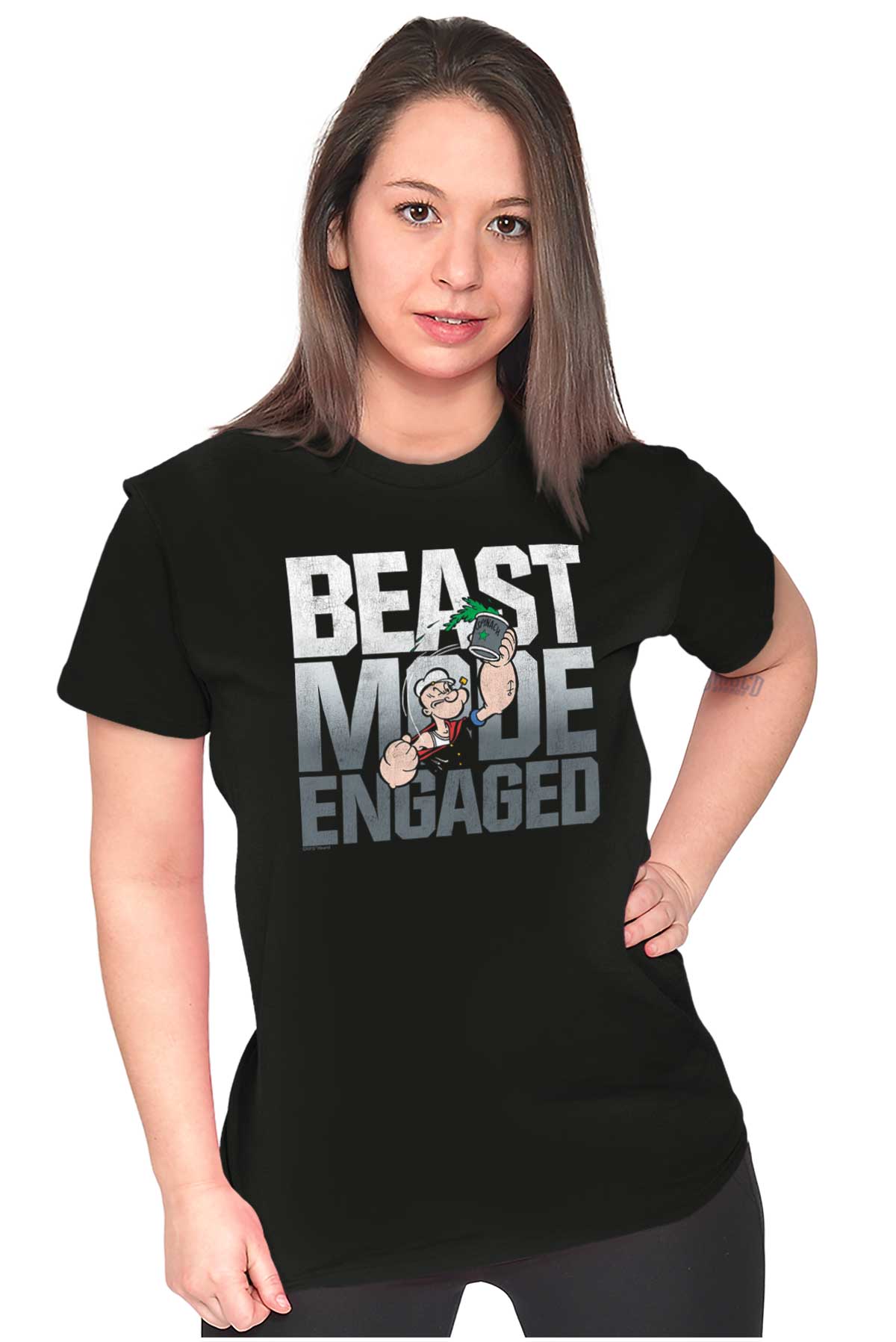 Beast Mode Engaged Ladies T Shirt-Direct To Garment Print-Brisco Apparel