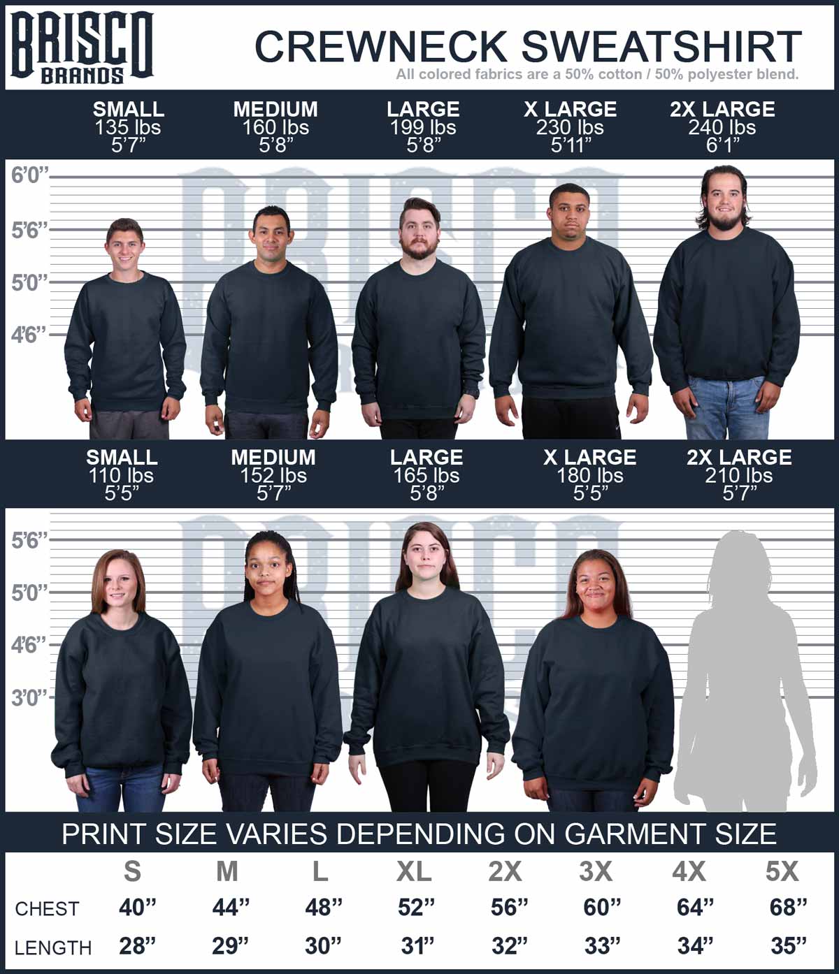 Hero Sailor Daughter Crewneck Sweatshirt-Direct To Garment Print-Brisco Apparel