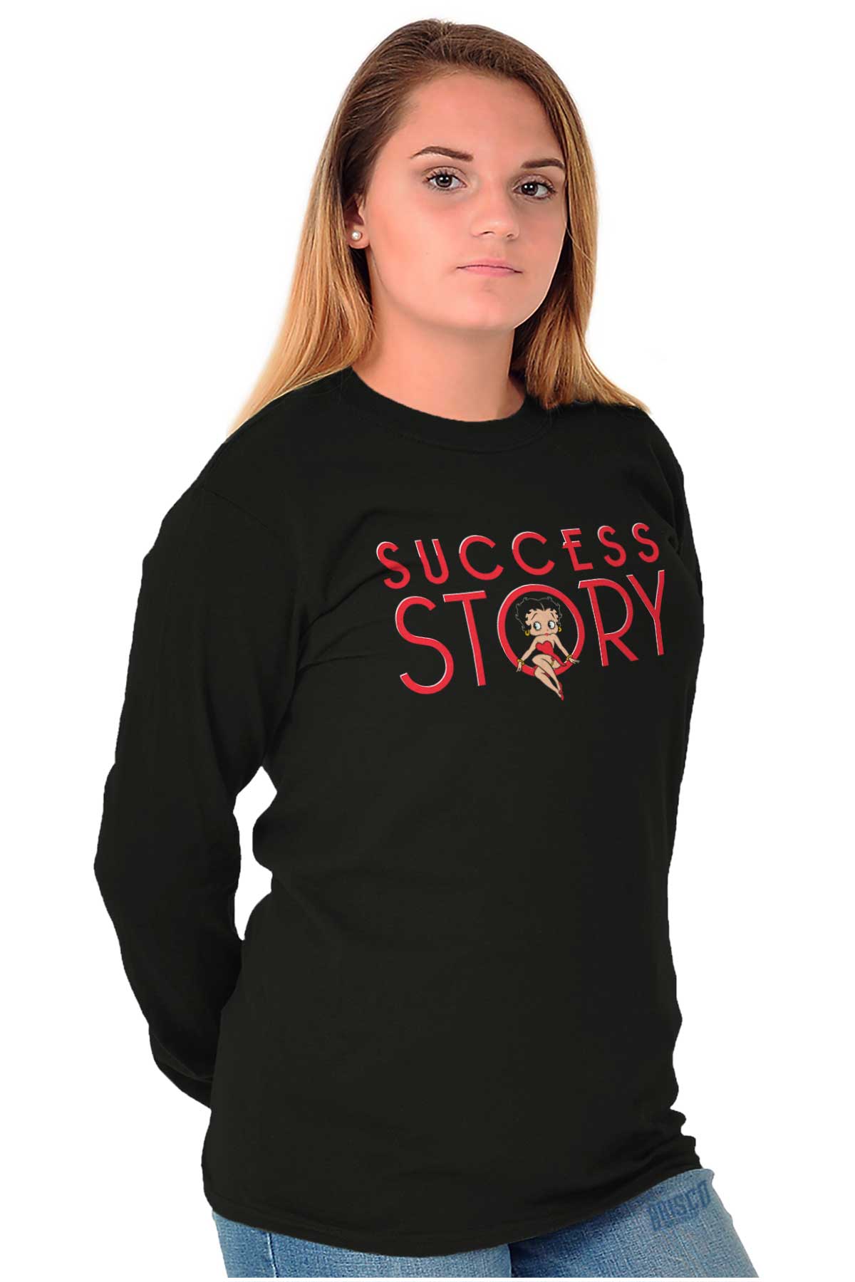 Success Story Long Sleeve T Shirt-Direct To Garment Print-Brisco Apparel
