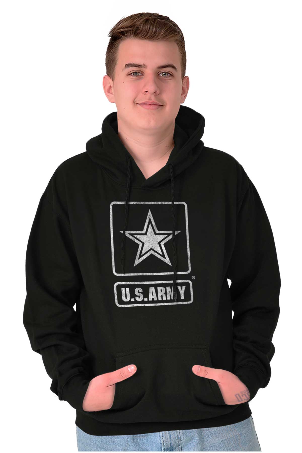 Classic Army Hoodie-Direct To Garment Print-Brisco Apparel