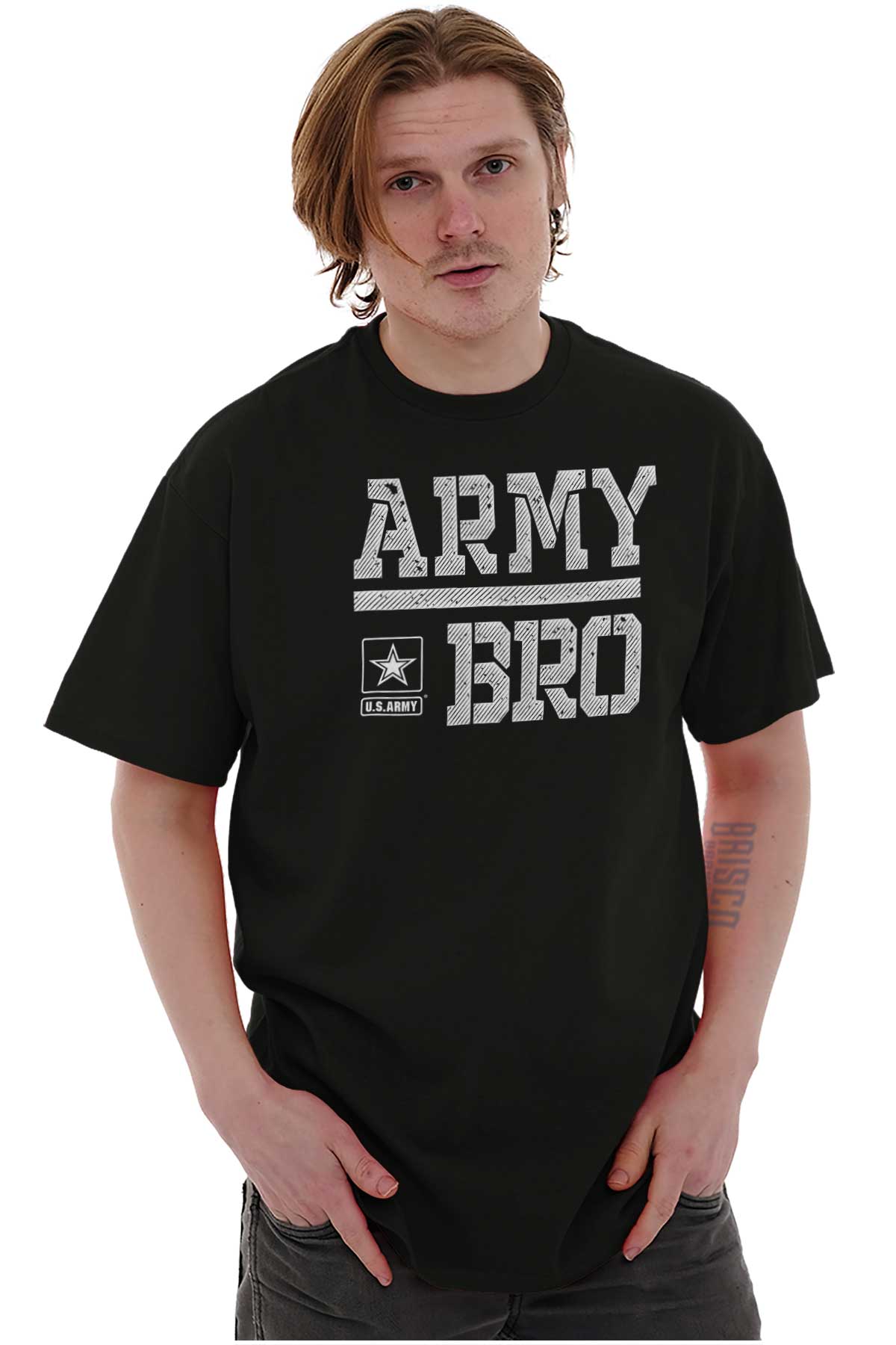 Army Bro T Shirt-Direct To Garment Print-Brisco Apparel