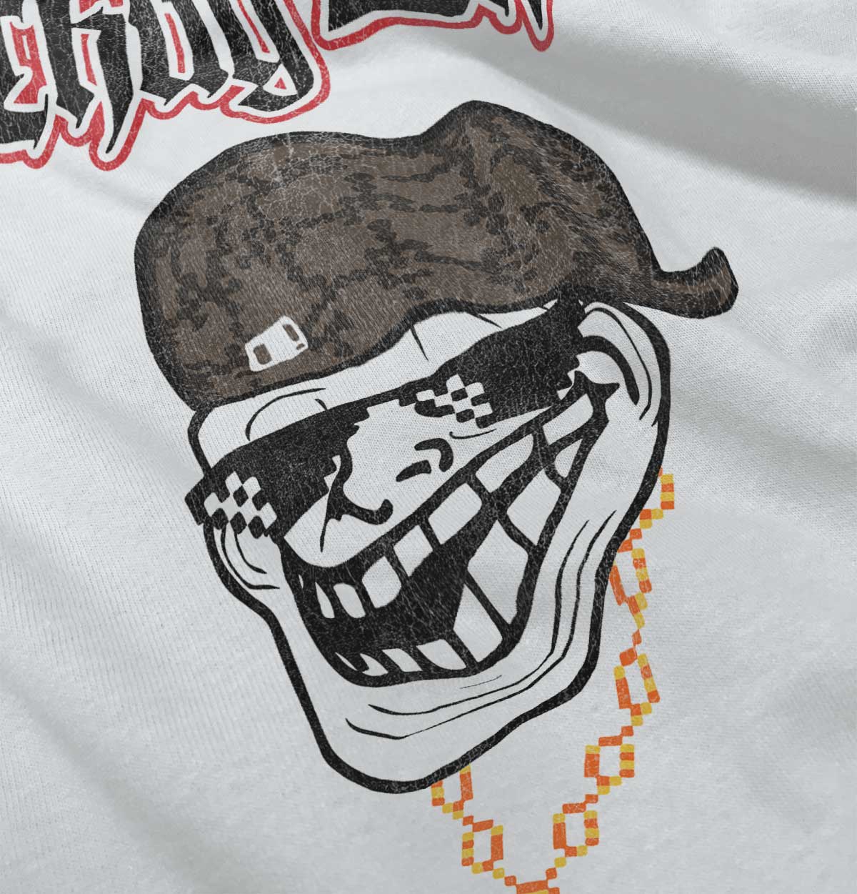 Troll Face Thug Life Infant Toddler T Shirt-Direct To Garment Print-Brisco Apparel