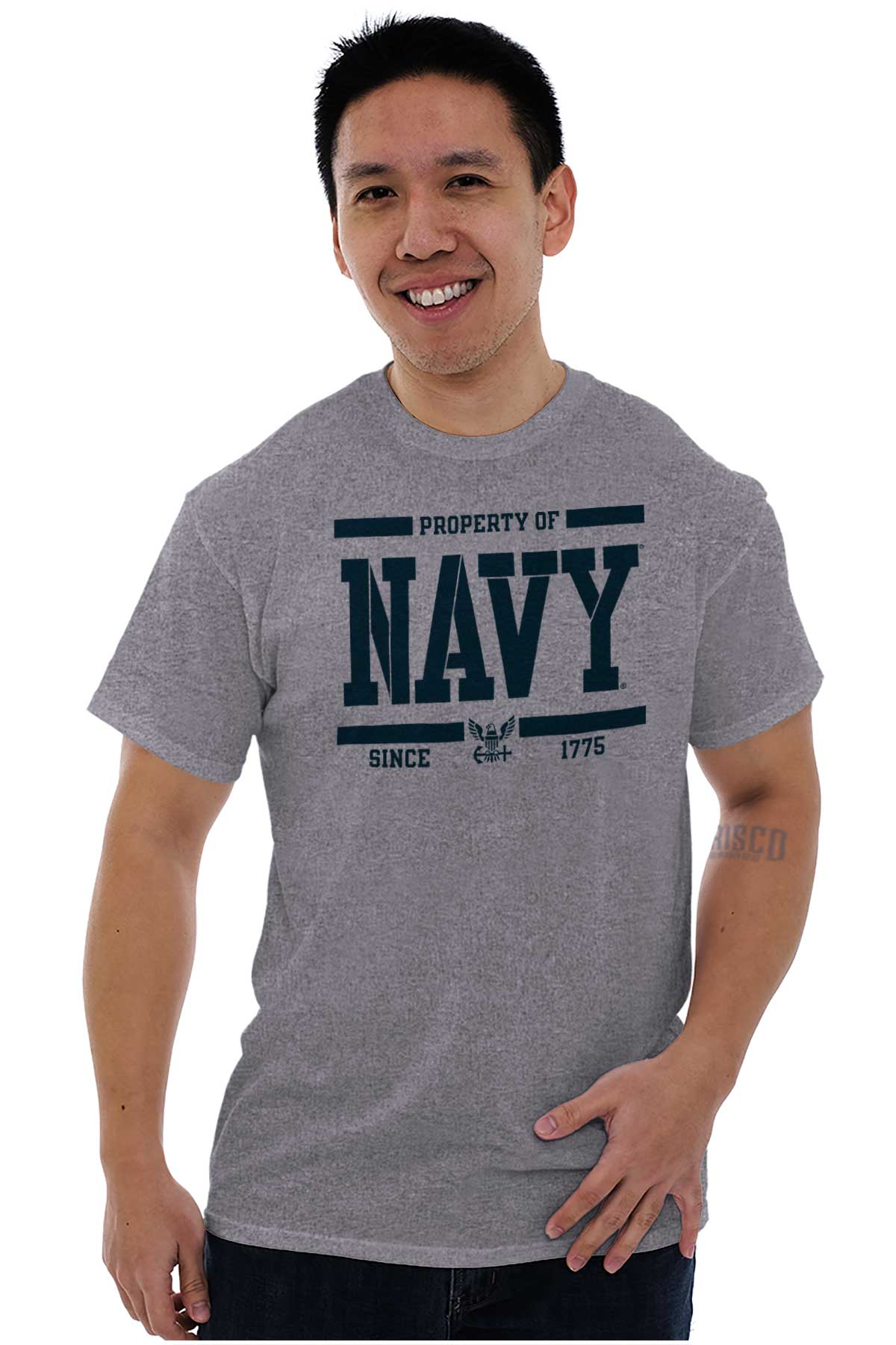 Property of Navy T Shirt-Direct To Garment Print-Brisco Apparel