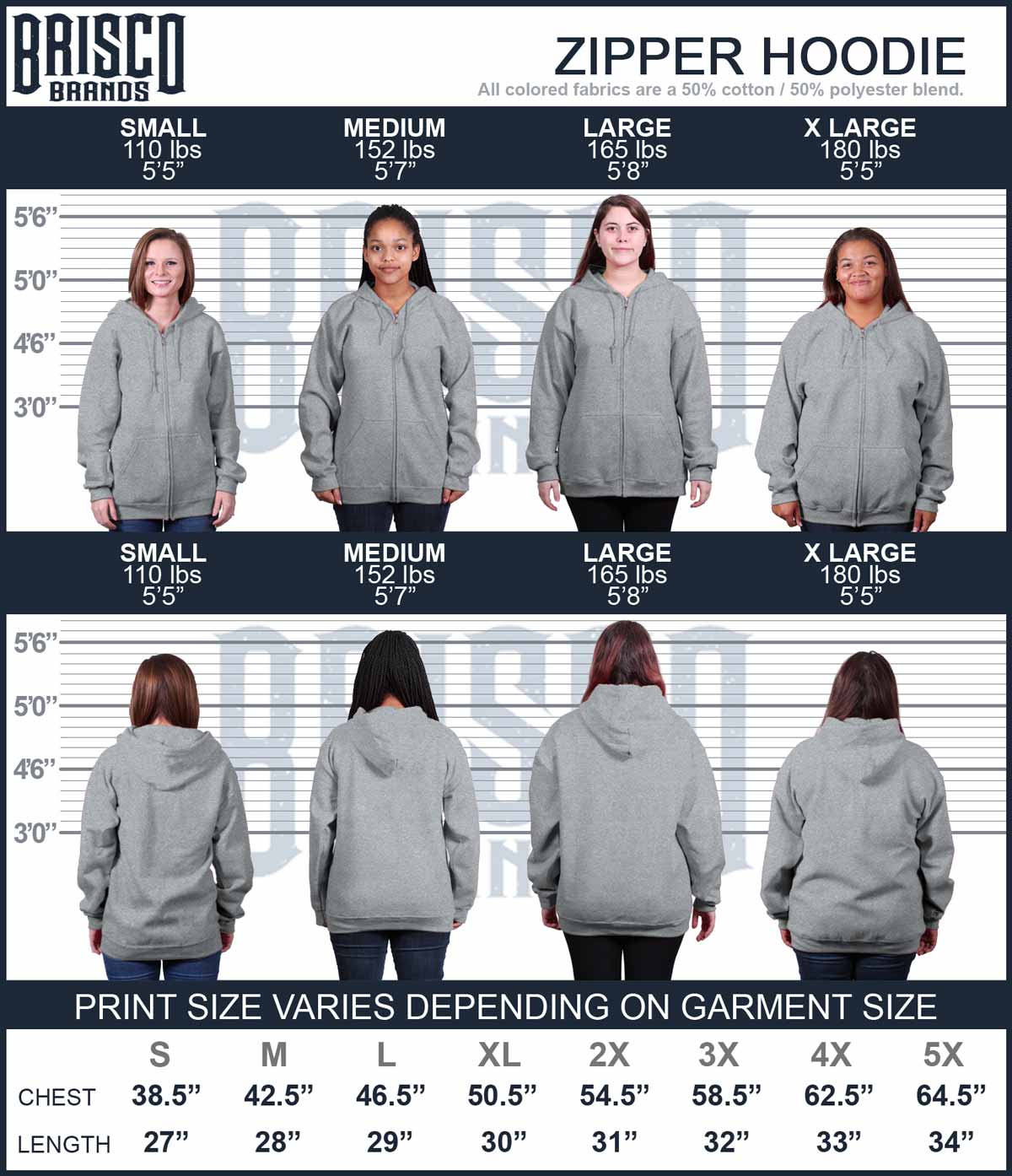 Classy Boop Zip Hoodie-Direct To Garment Print-Brisco Apparel