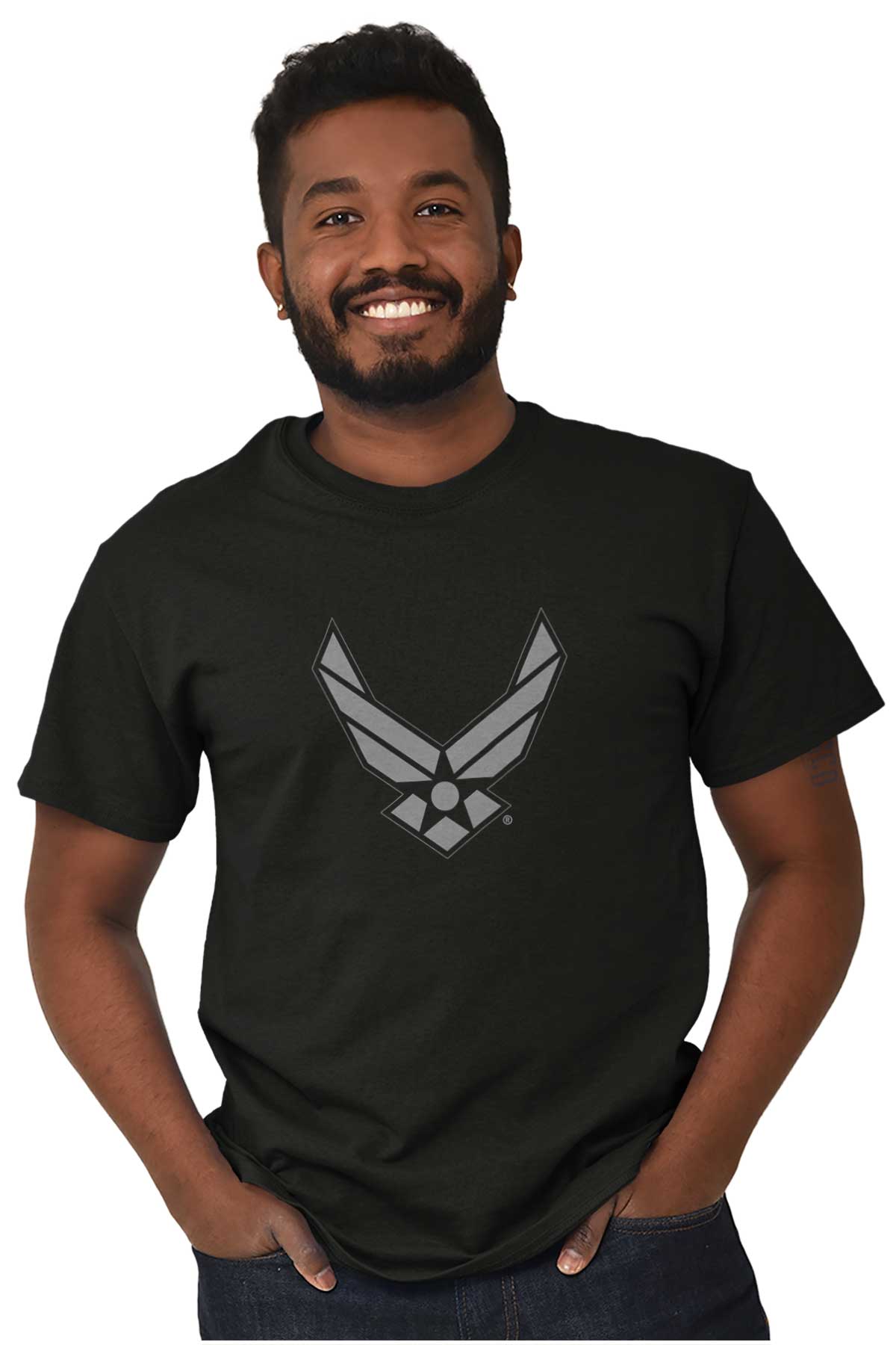 USAF Logo T Shirt-Direct To Garment Print-Brisco Apparel