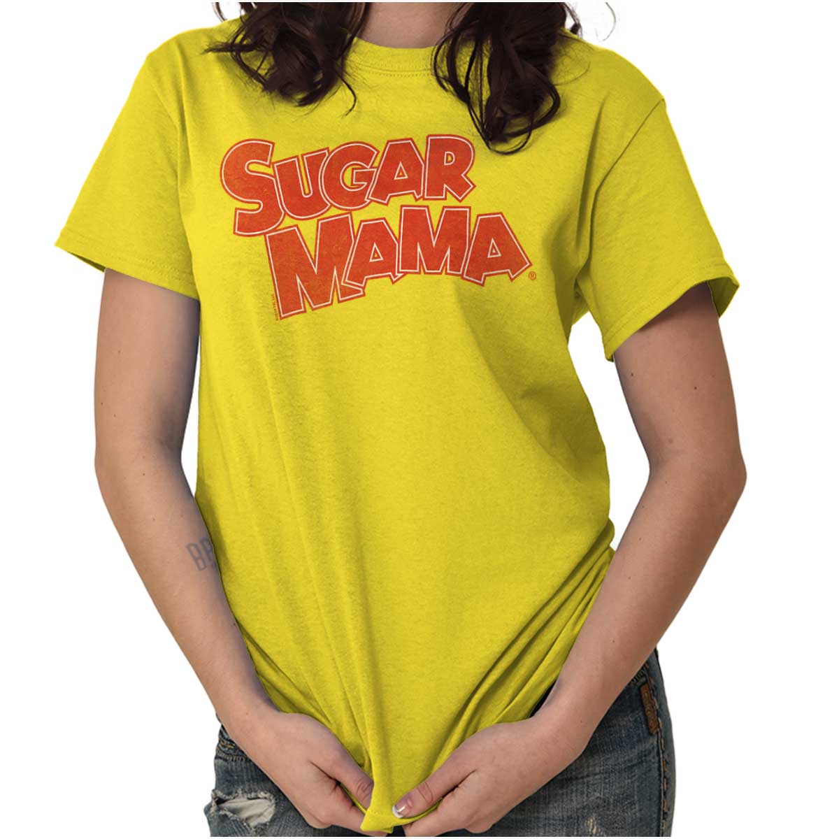 Sugar Mama Logo T Shirt-Direct To Garment Print-Brisco Apparel