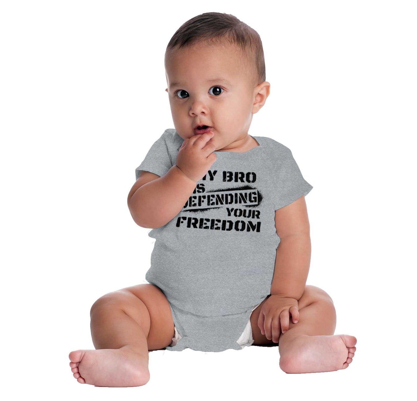 Bro Defending Romper Bodysuit-Direct To Garment Print-Brisco Apparel