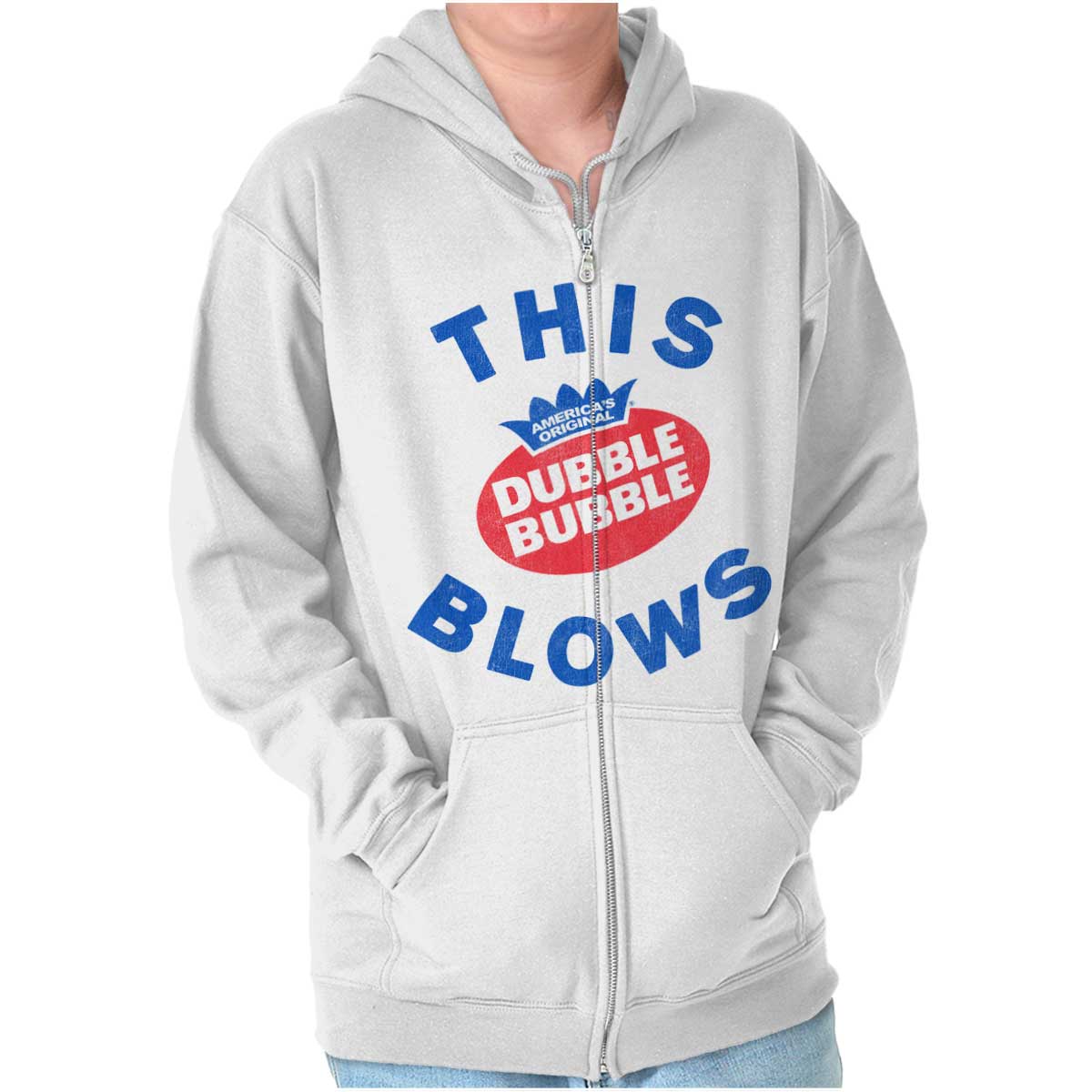 This Blows Zip Hoodie-Direct To Garment Print-Brisco Apparel