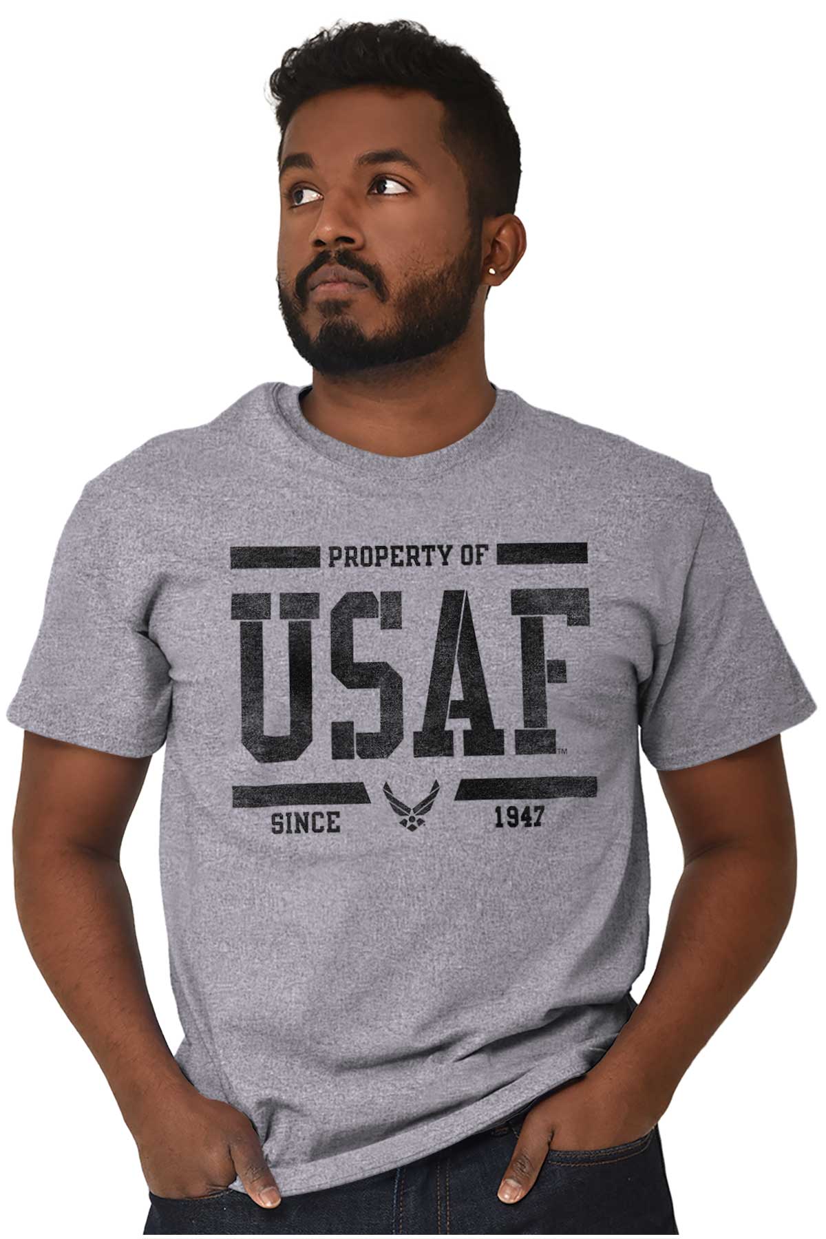 Property of USAF T Shirt-Direct To Garment Print-Brisco Apparel