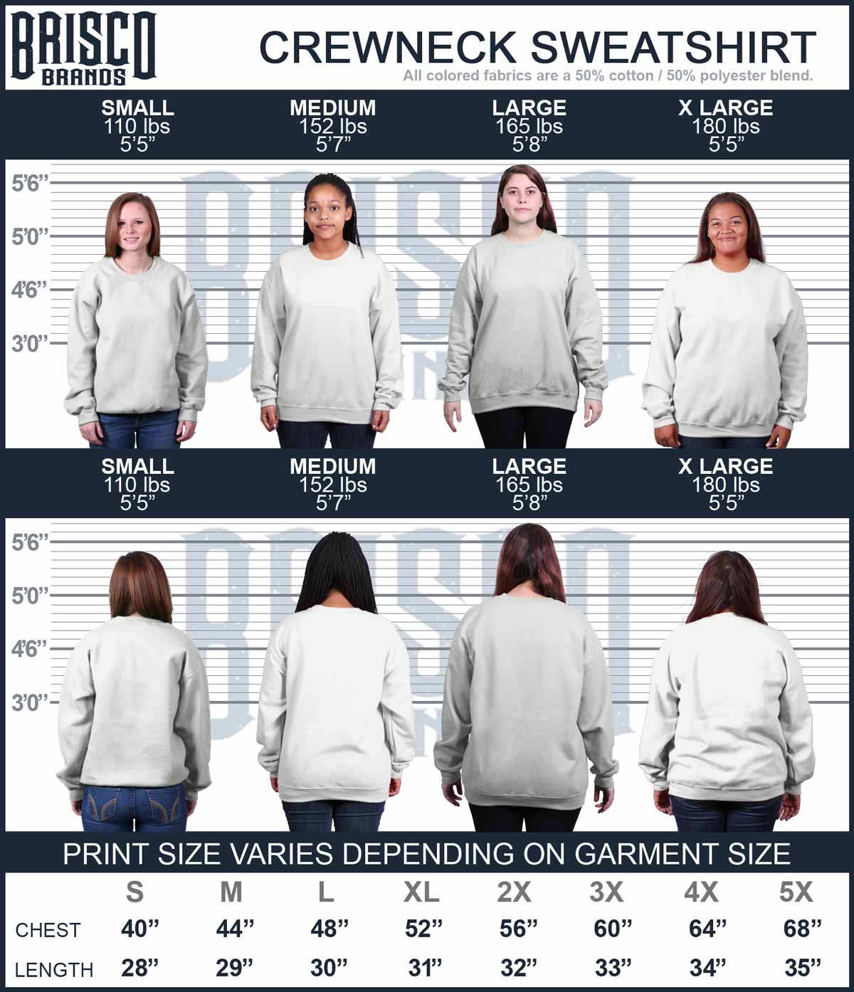 Classic Sugar Mama Crewneck Sweatshirt-Direct To Garment Print-Brisco Apparel