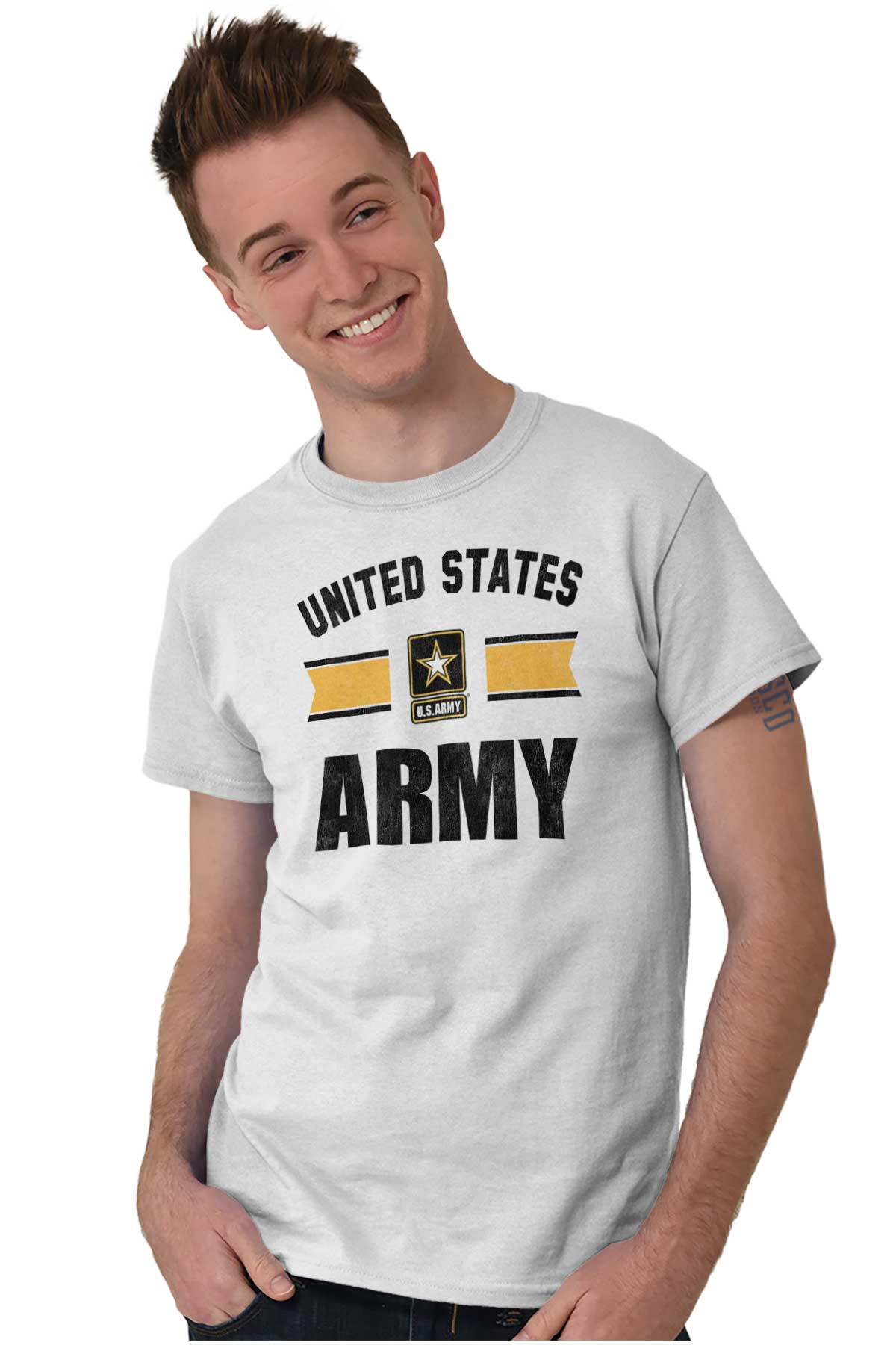 United States Army T Shirt-Direct To Garment Print-Brisco Apparel