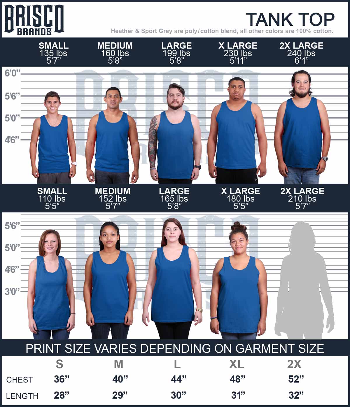 Go Big Or Go Home Tank Top-Direct To Garment Print-Brisco Apparel