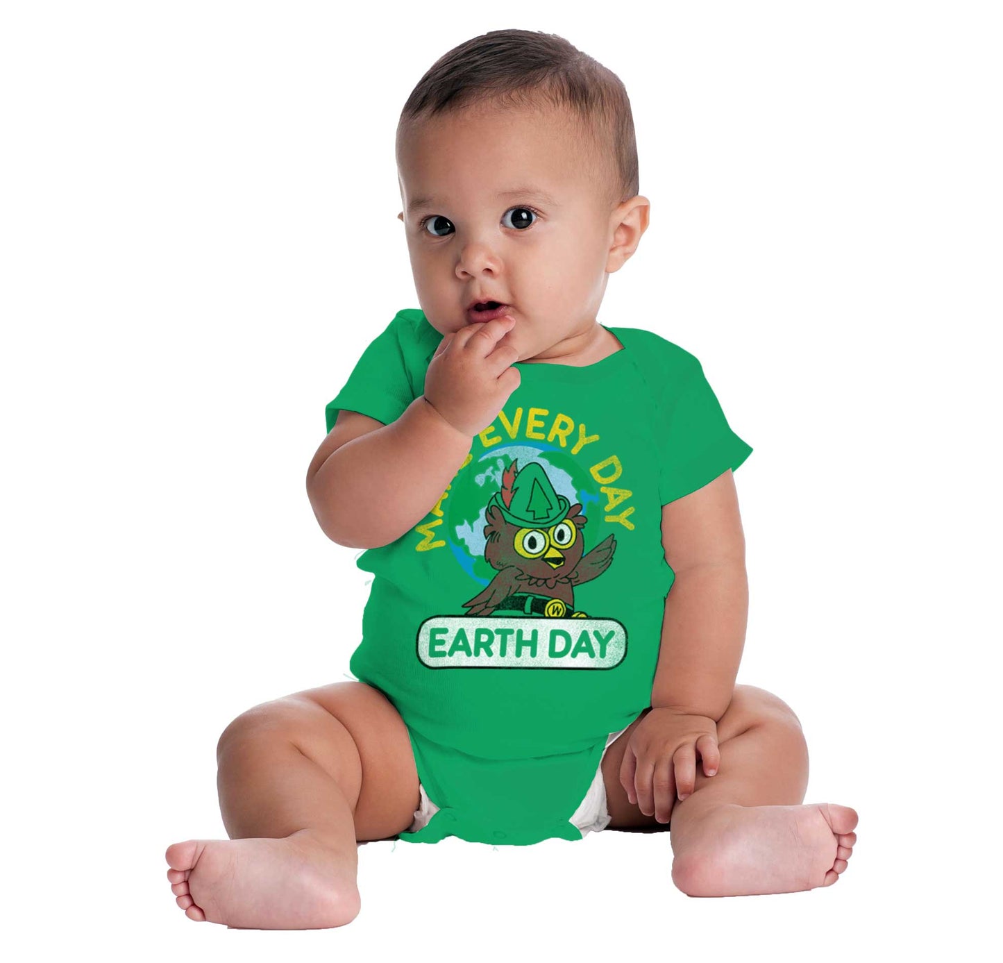 Earth Day Eveveryday Romper Bodysuit-Direct To Garment Print-Brisco Apparel