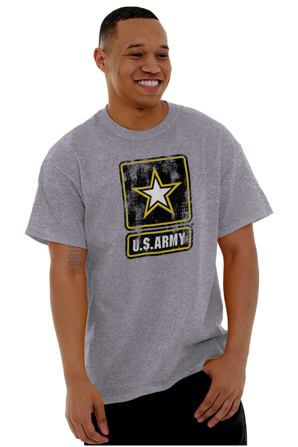 US Army Star T Shirt-Direct To Garment Print-Brisco Apparel
