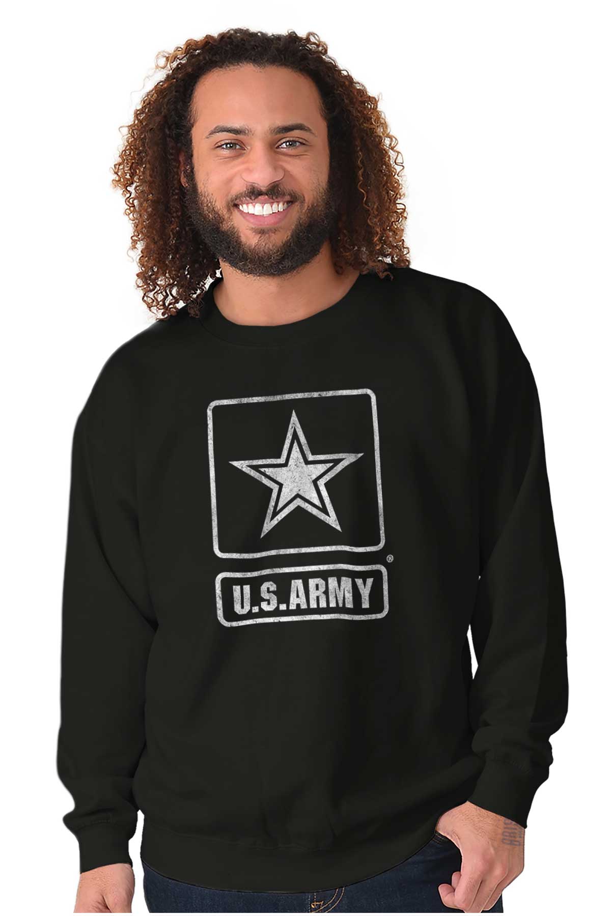 Classic Army Crewneck Sweatshirt-Direct To Garment Print-Brisco Apparel