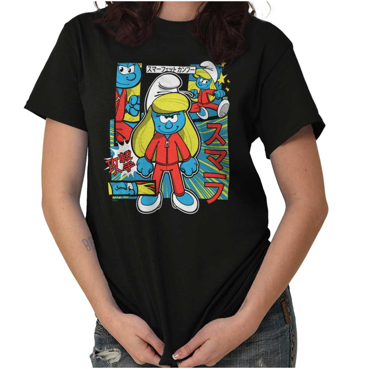Martial Arts Smurfette T Shirt | The Smurfs | Brisco Brands – Brisco ...