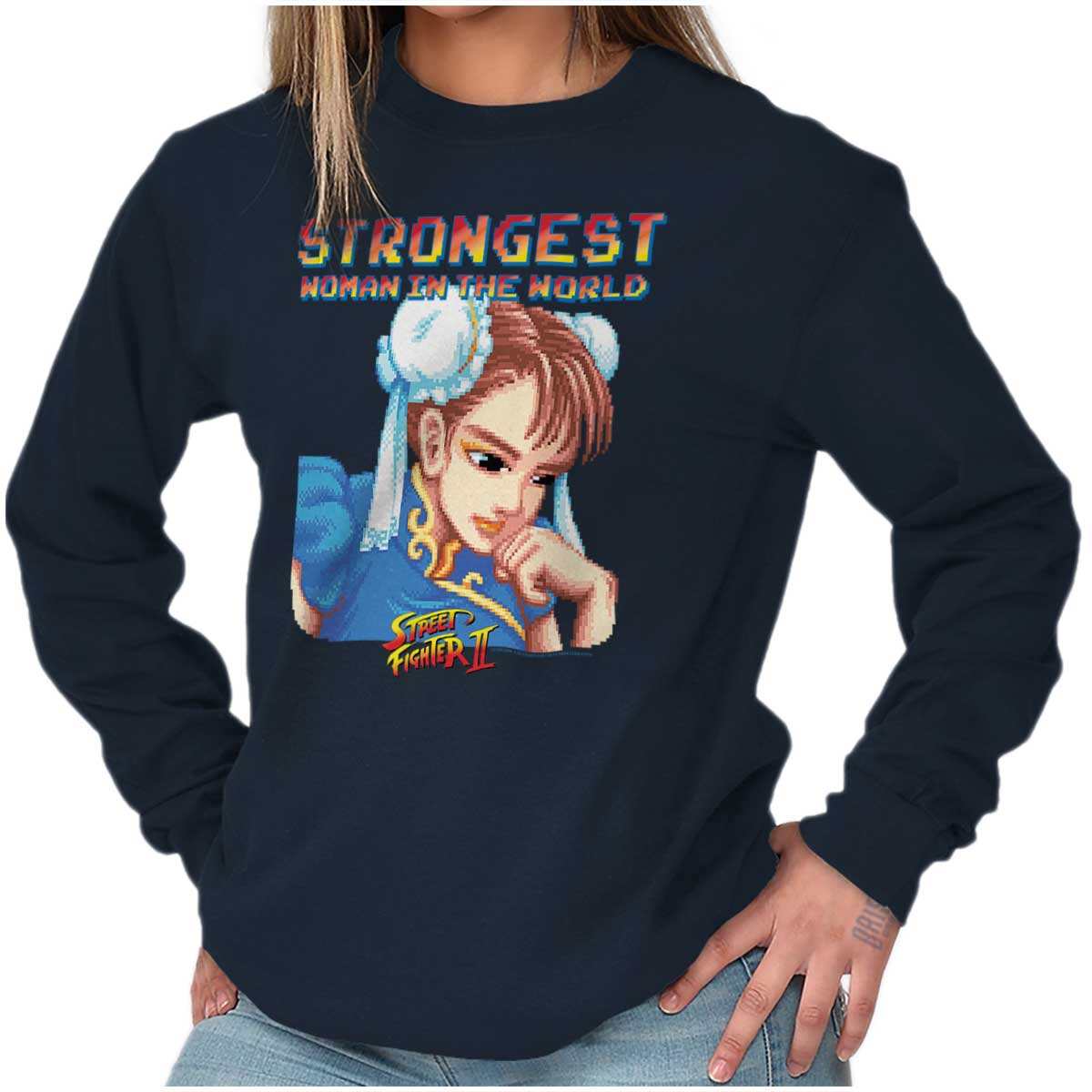 新品・送料無料】 XXL Chun li 2 LONG SLEEVE t-shirt 白 春麗 