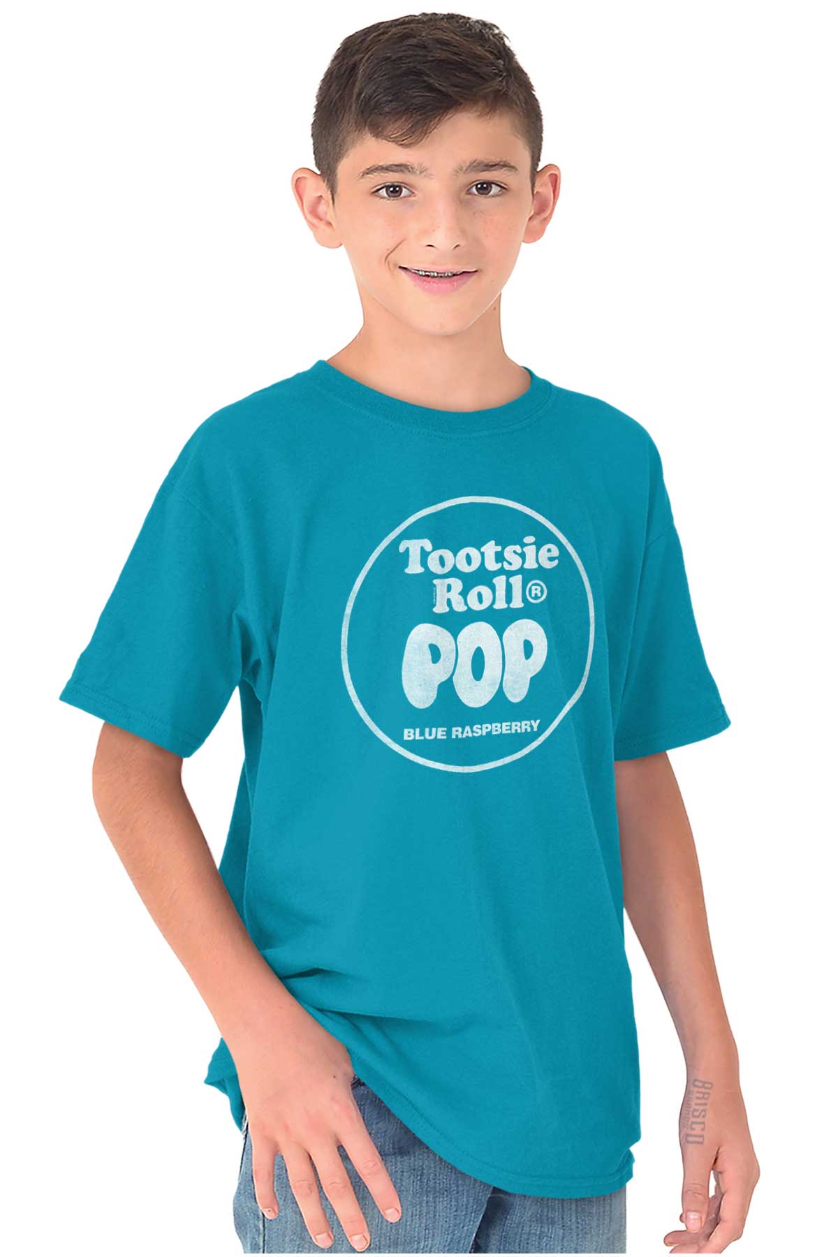 Trevco Maglietta Uomo Tootsie Roll Pop - Grafica Originale, Girocollo, Casuale, 100% Cotone, Nera
