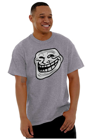 Troll Face Original Meme Smile Mad Long Sleeve TShirt Men Women Brisco  Brands 2X