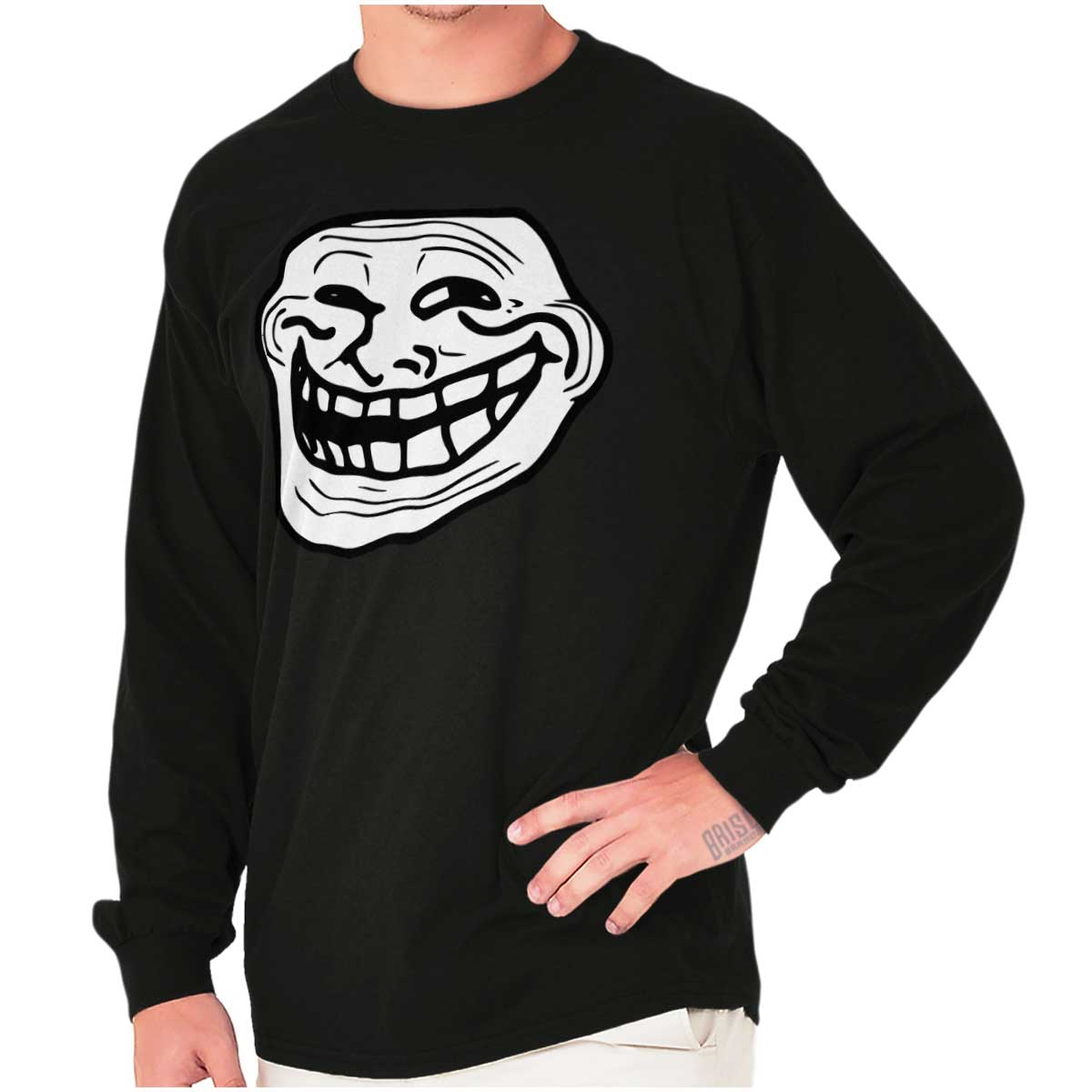 Troll Face Meme Long Sleeve T Shirt | Troll Face | Brisco Brands
