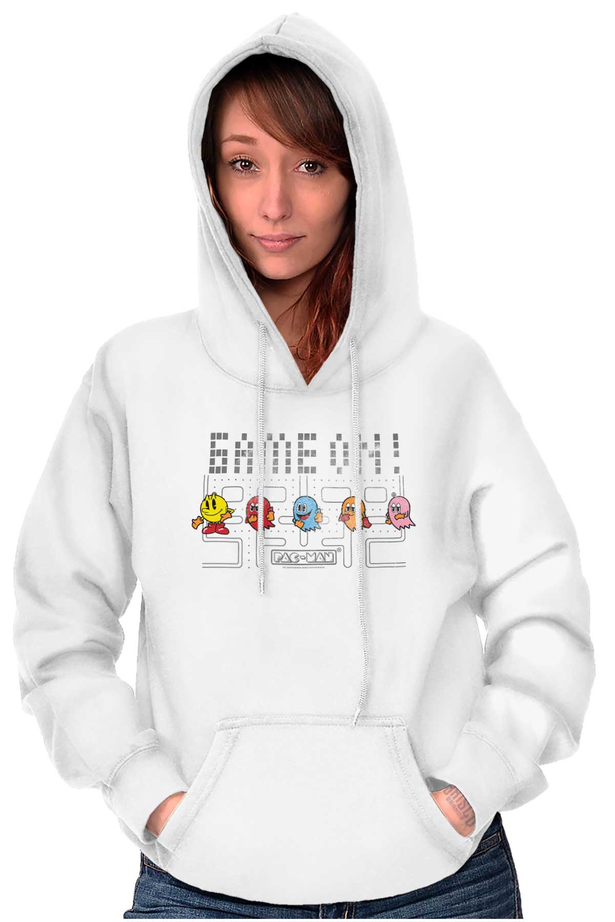 Pac man hoodie online white