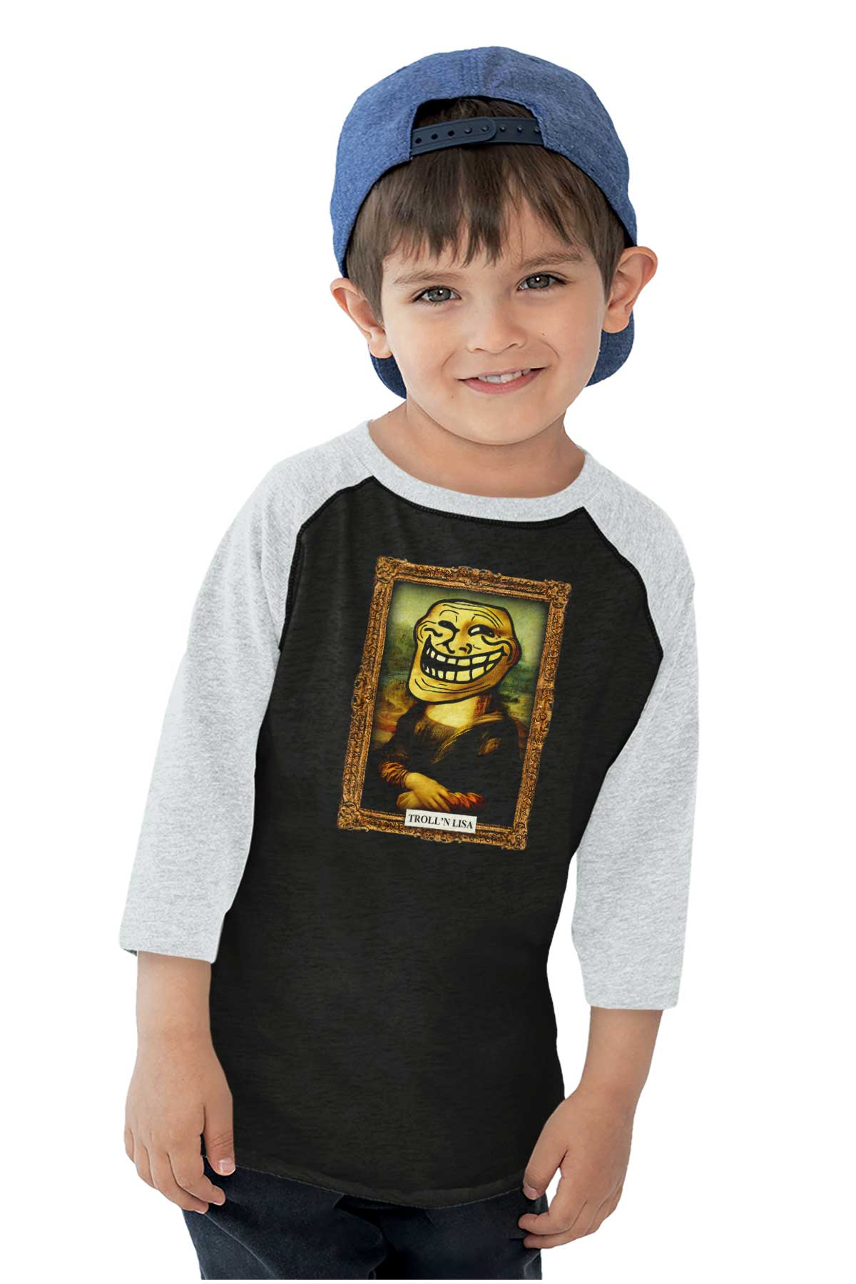 Troll Face You Mad Meme Big Smiley Toddler Boy Girl T Shirt Infant Toddler  Brisco Brands 3T 