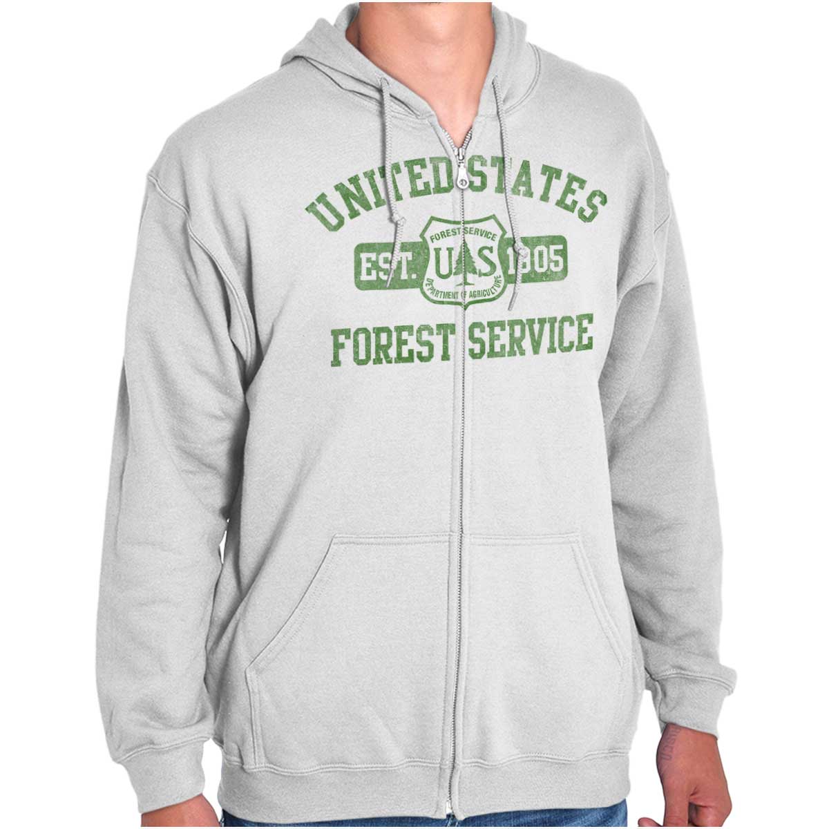 US Forest Service Zip Hoodie | US Forest Service | Officially Licensed ...