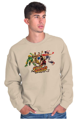 Street Fighter Characters Crewneck Sweatshirt | Street Fighter | Brisco  Brands