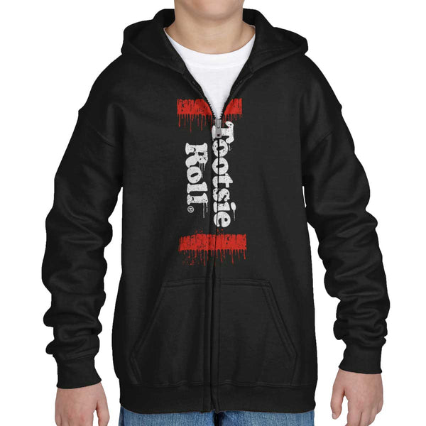 Fluffy Stuff Youth Zip Hoodie, Tootsie Roll, Officially Licensed